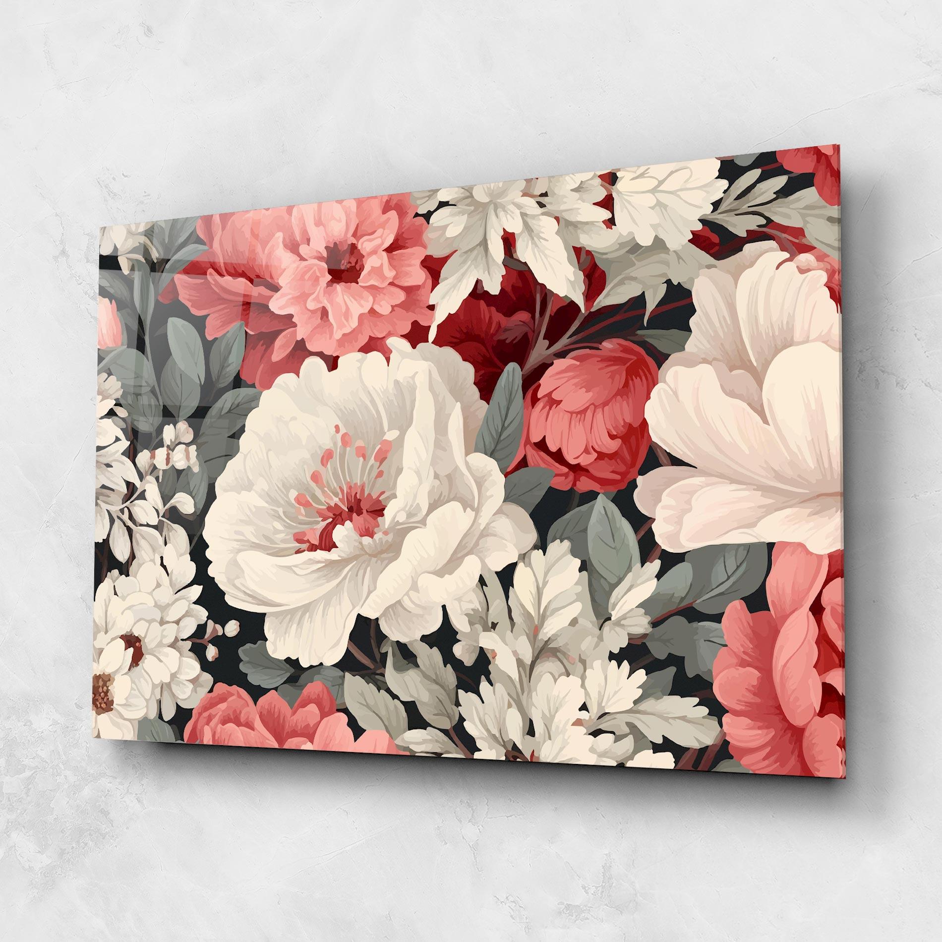 Glasbild Cream Pink Rose mockup 1