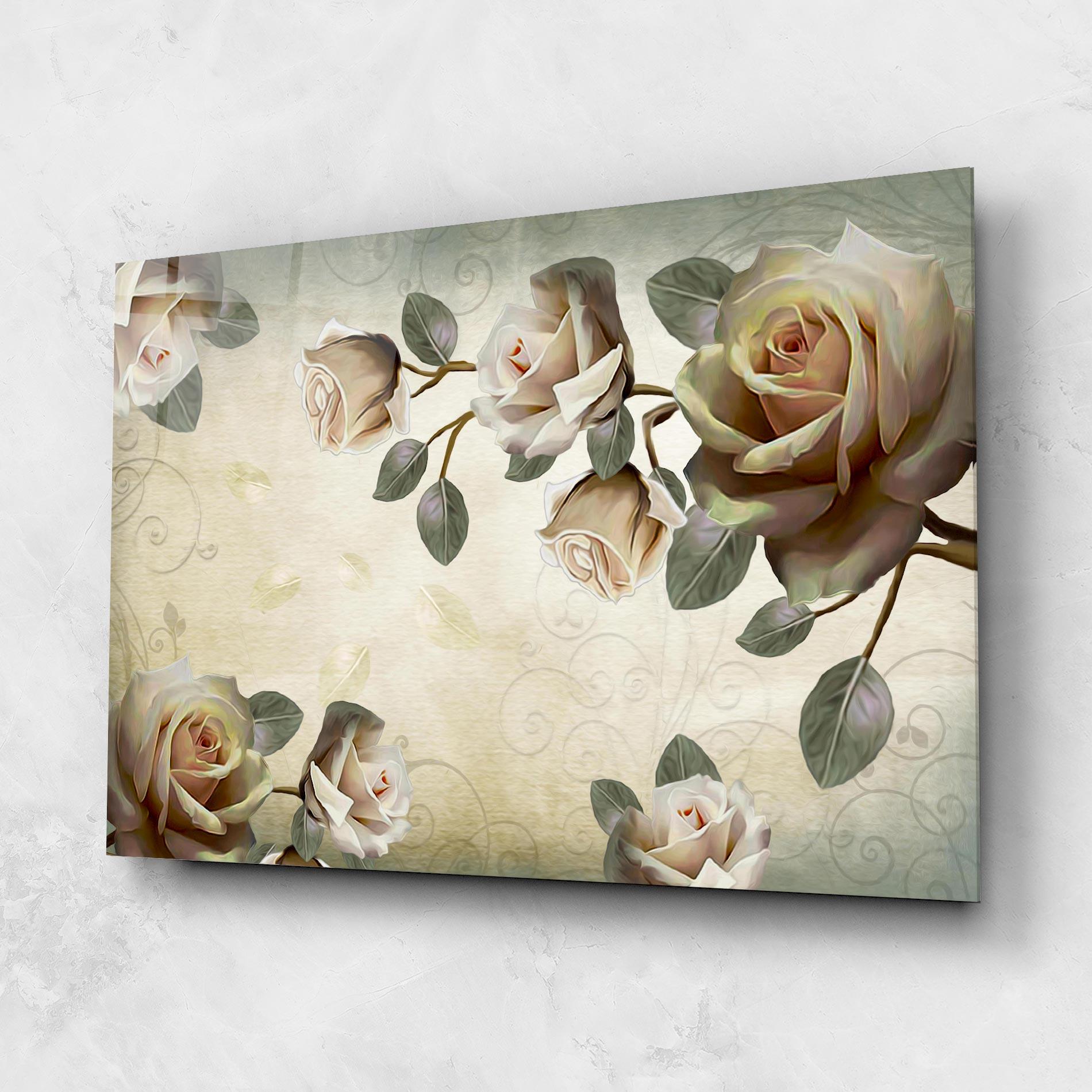 Glasbild Fir De Trandafir mockup 1