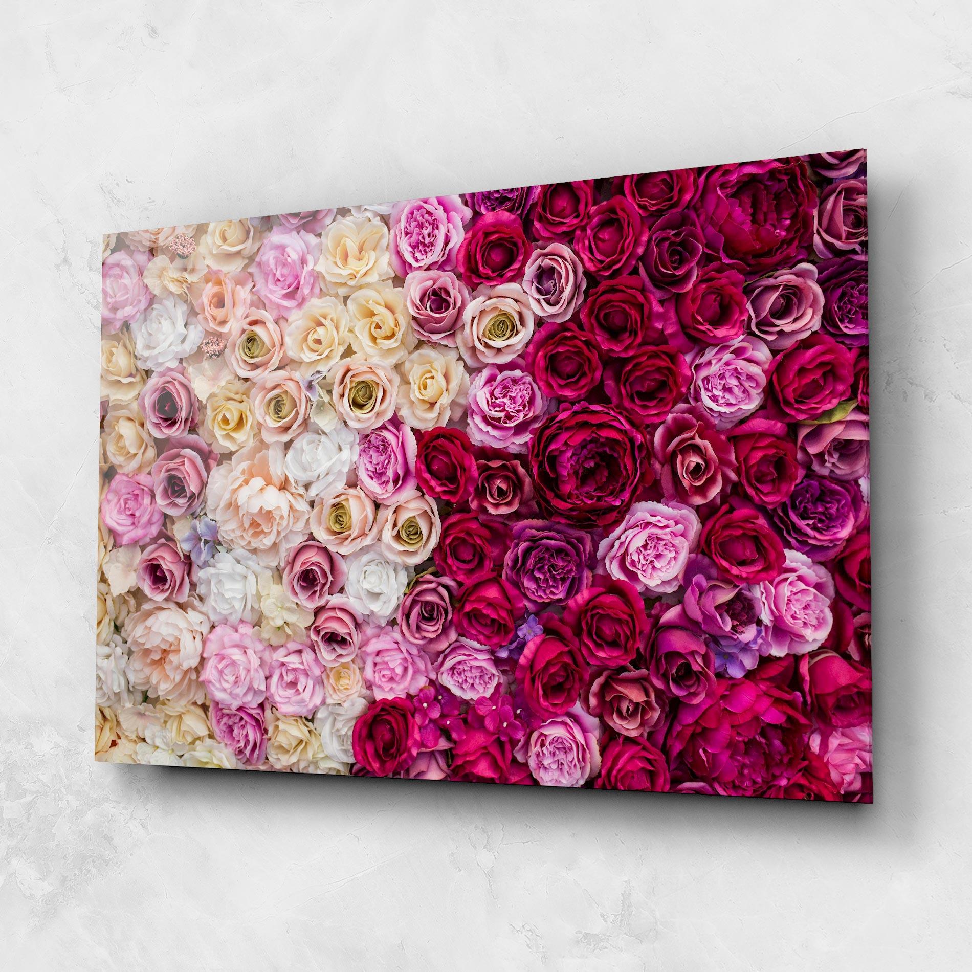 Glasbild Perete Trandafiri mockup 1