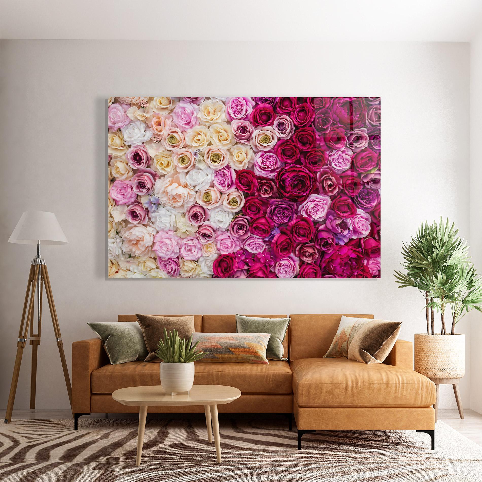 Glasbild Perete Trandafiri mockup 7