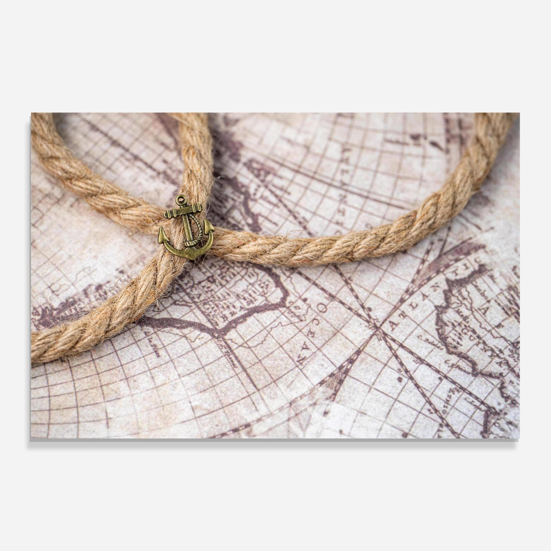 Glasbild Anchor Map mockup 0