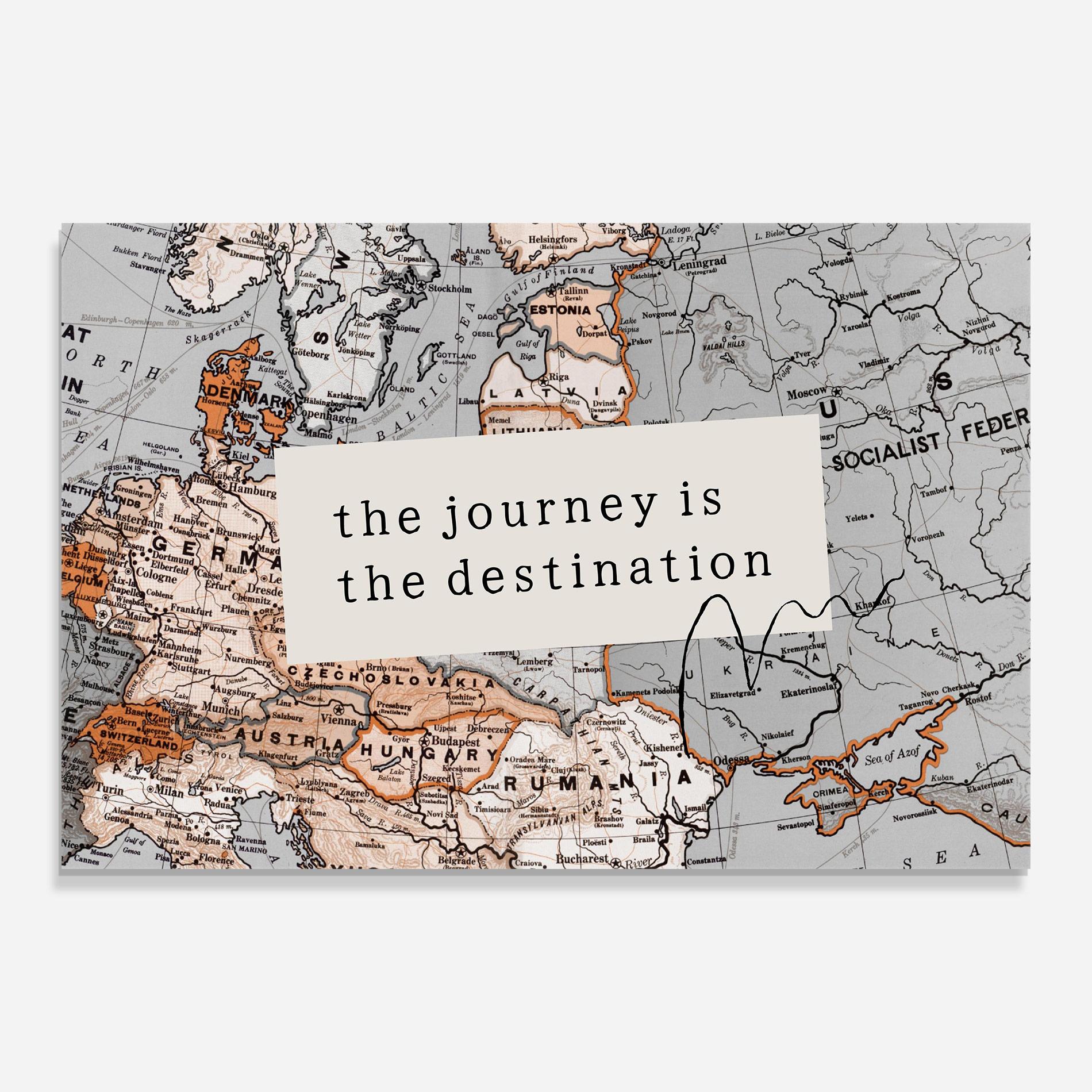 Glasbild Destination Journey mockup 0