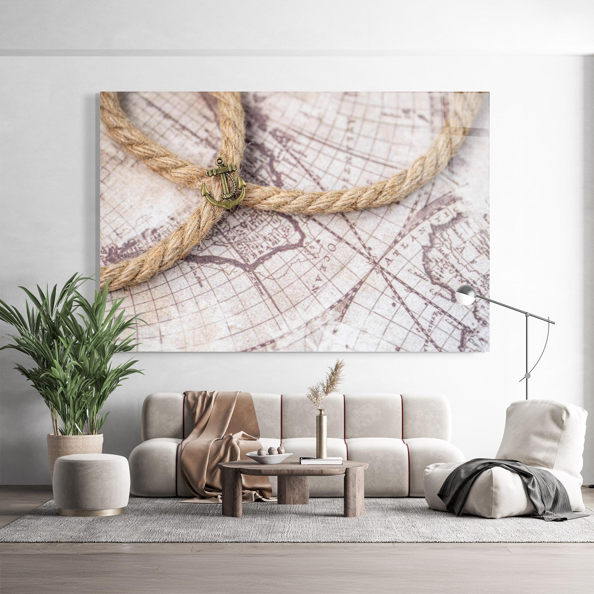 Glasbild Anchor Map mockup 9