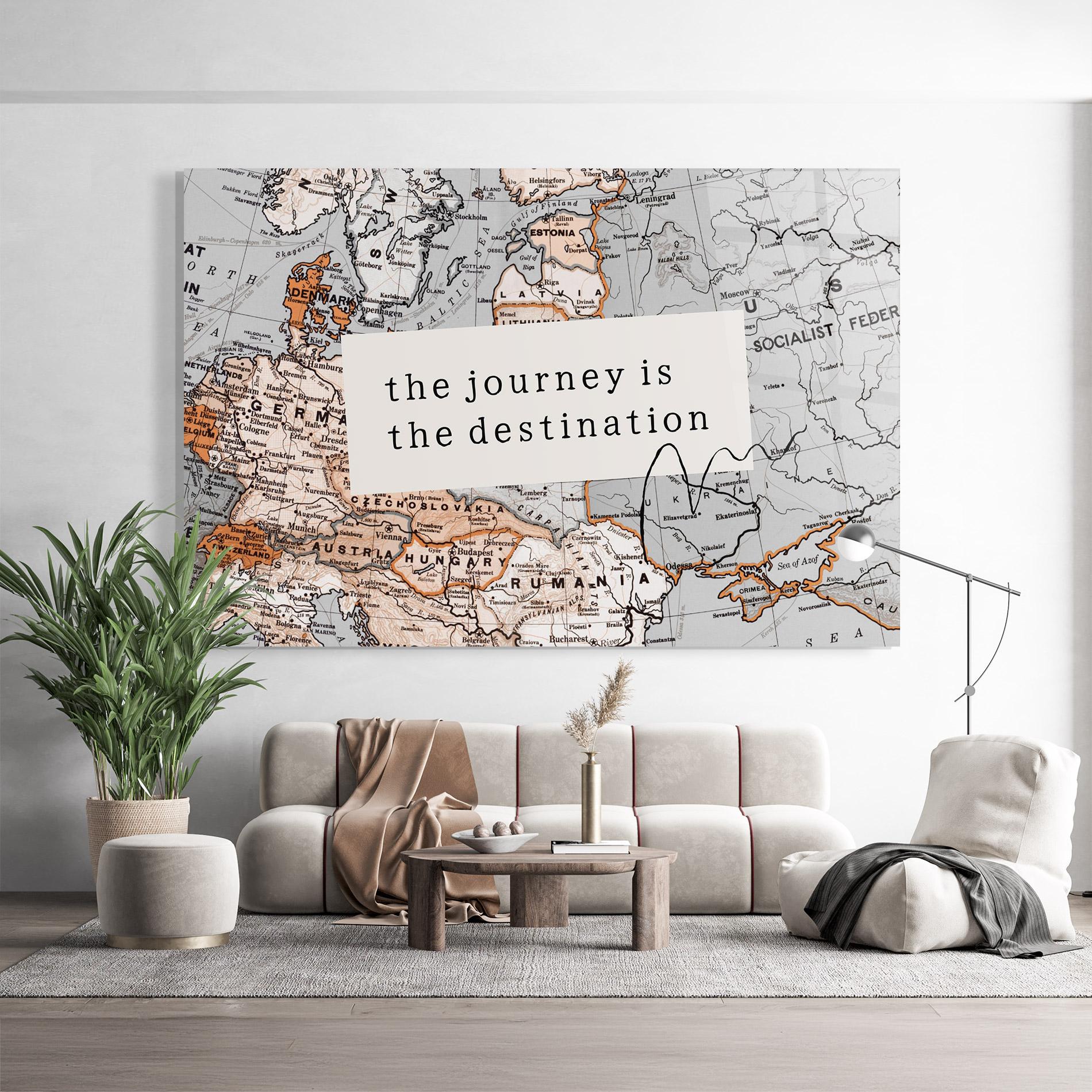Glasbild Destination Journey mockup 9