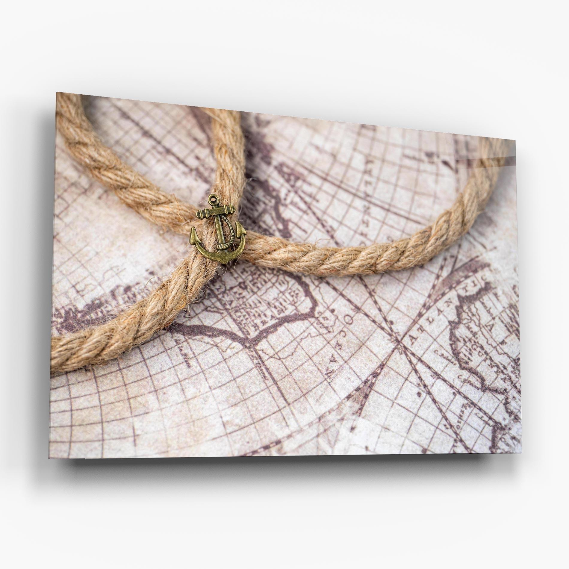 Glasbild Anchor Map mockup 6