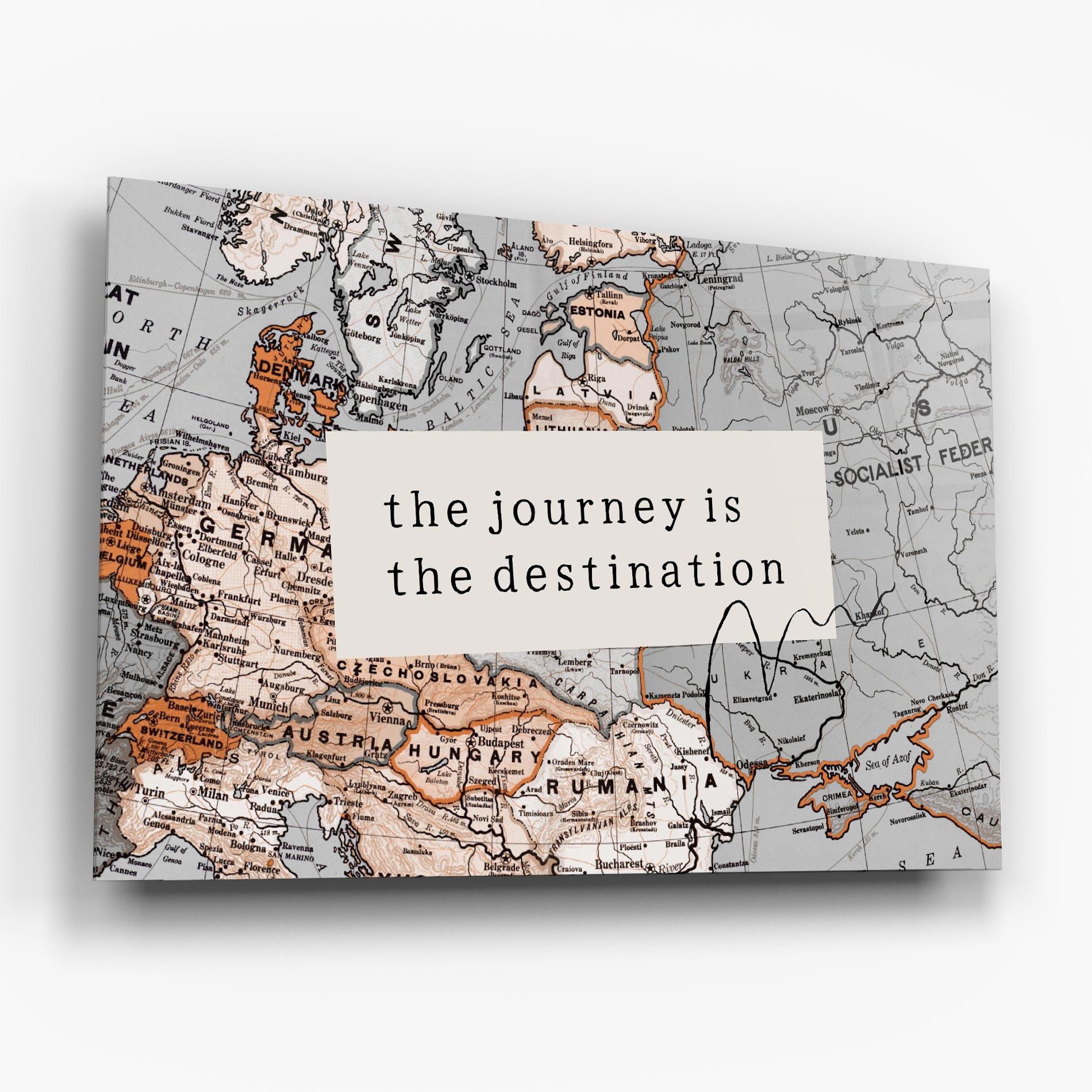 Glasbild Destination Journey mockup 6