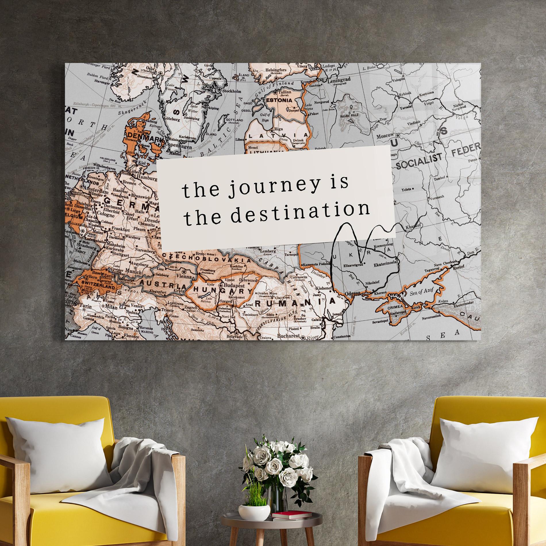 Glasbild Destination Journey mockup 4