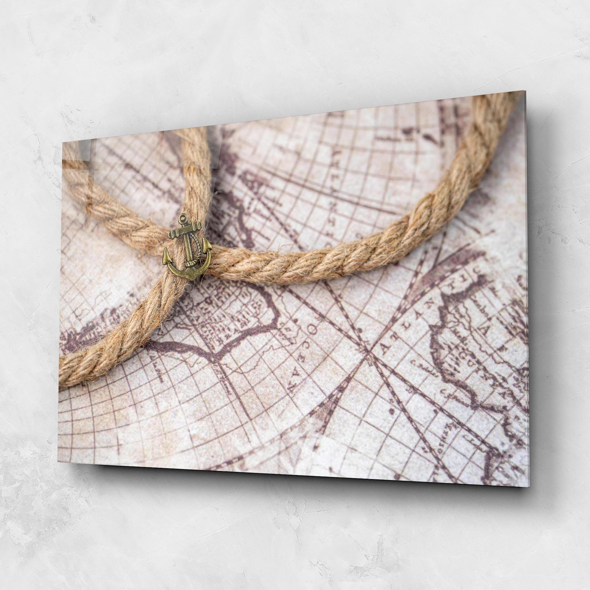 Glasbild Anchor Map mockup 1