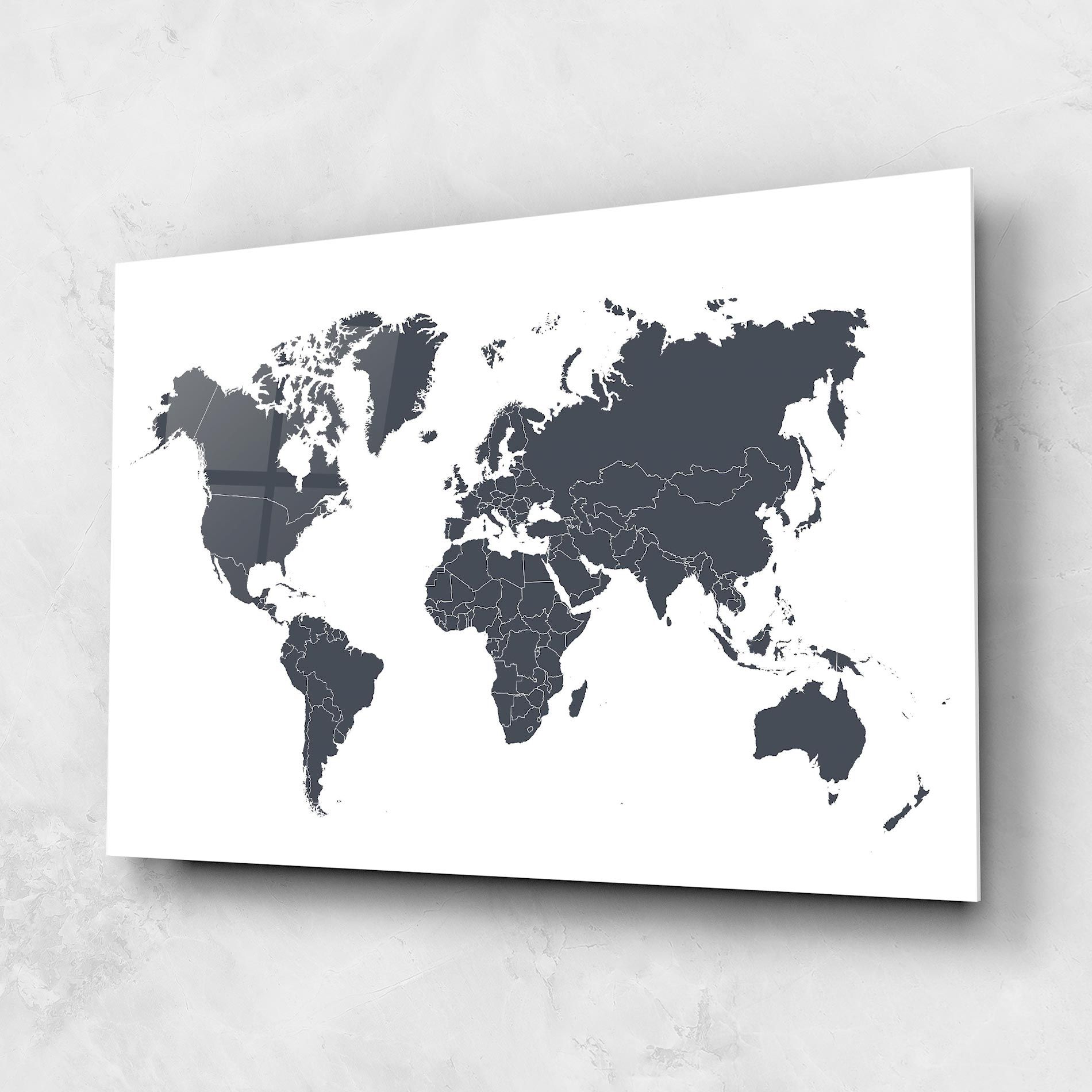 World Grey Map mockup 1