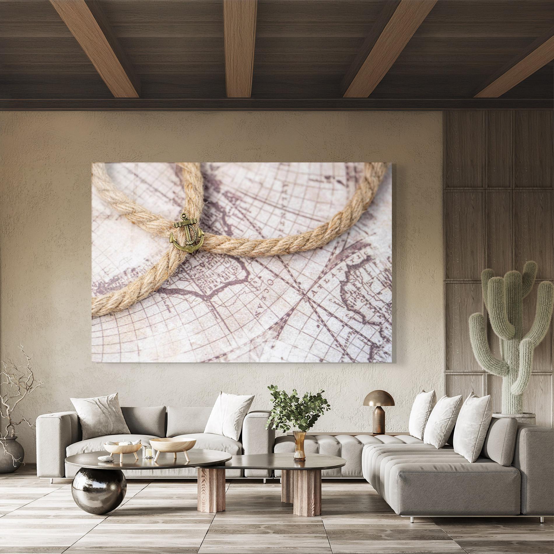 Glasbild Anchor Map mockup 8