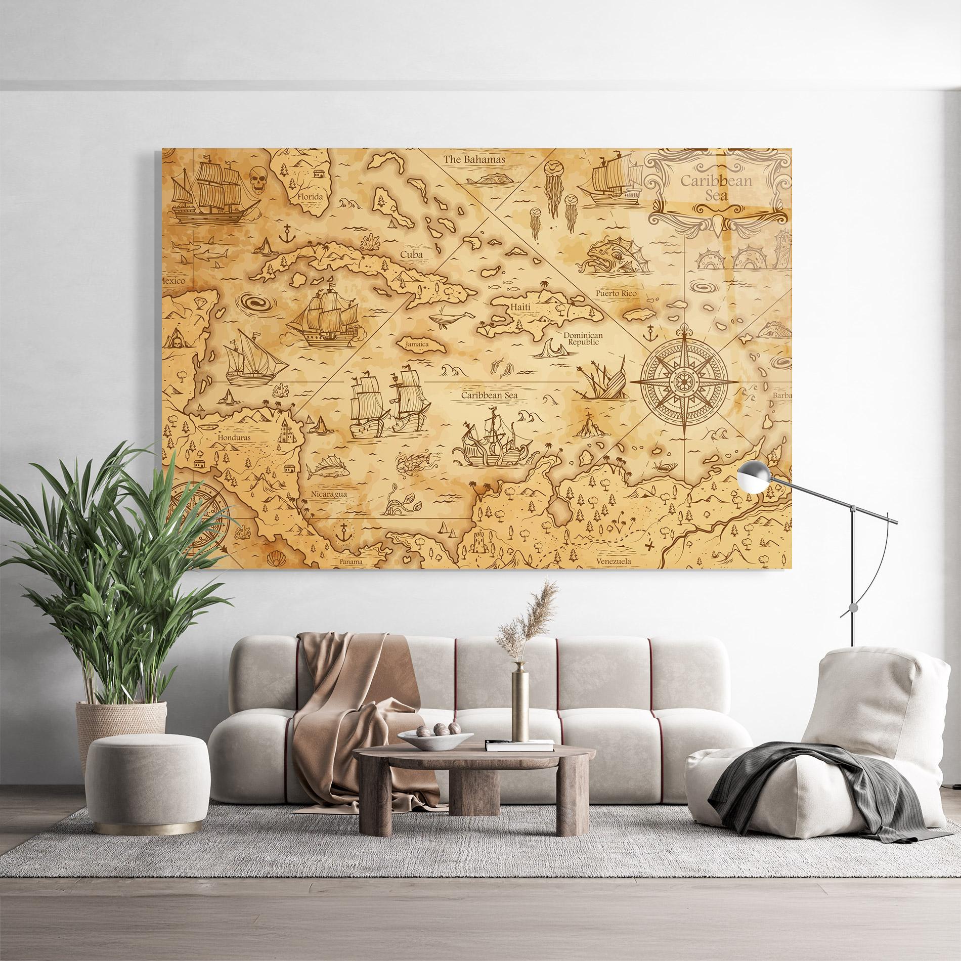 Glasbild Caribbean Sea mockup 9