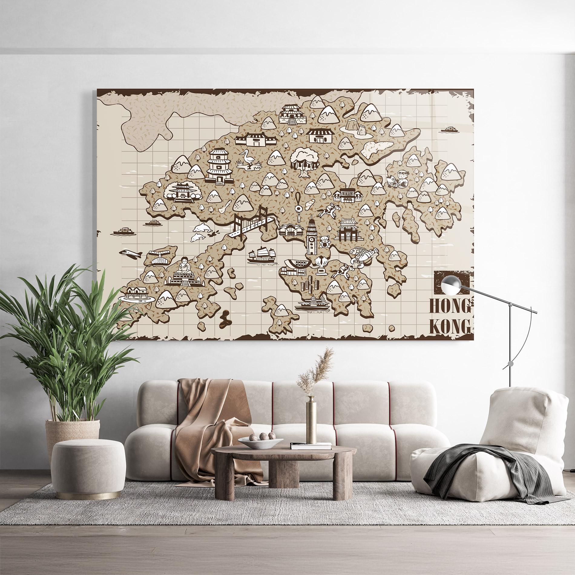 Glasbild Hong Kong mockup 9