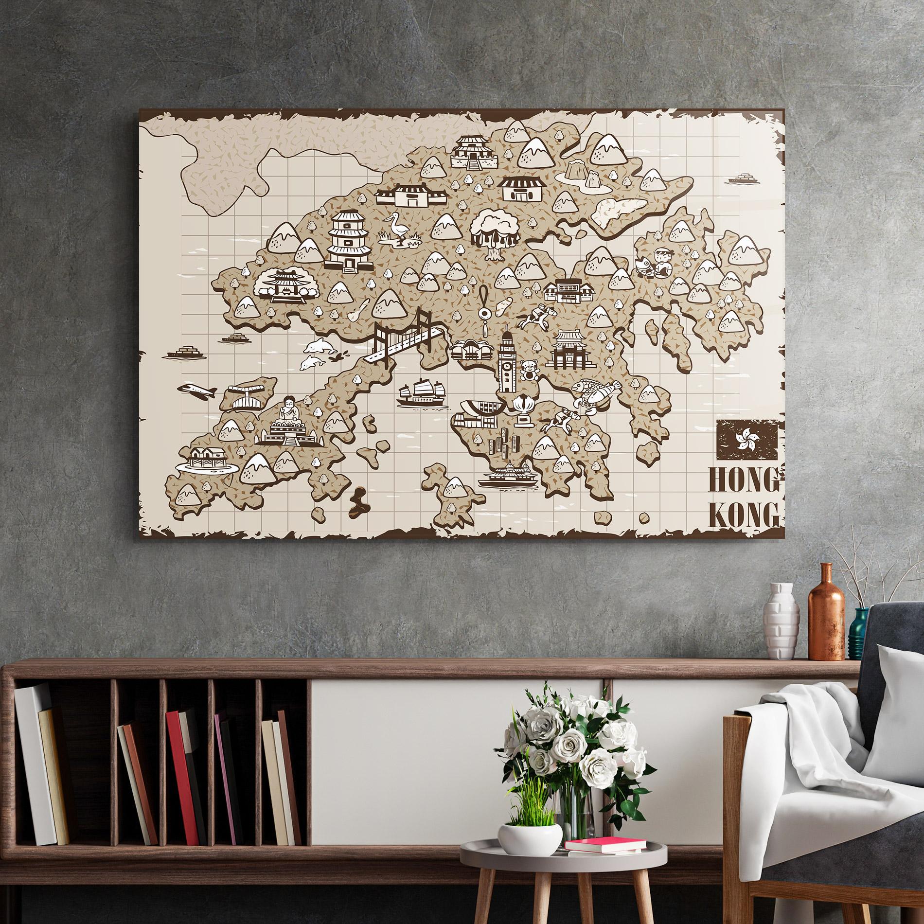 Glasbild Hong Kong mockup 2