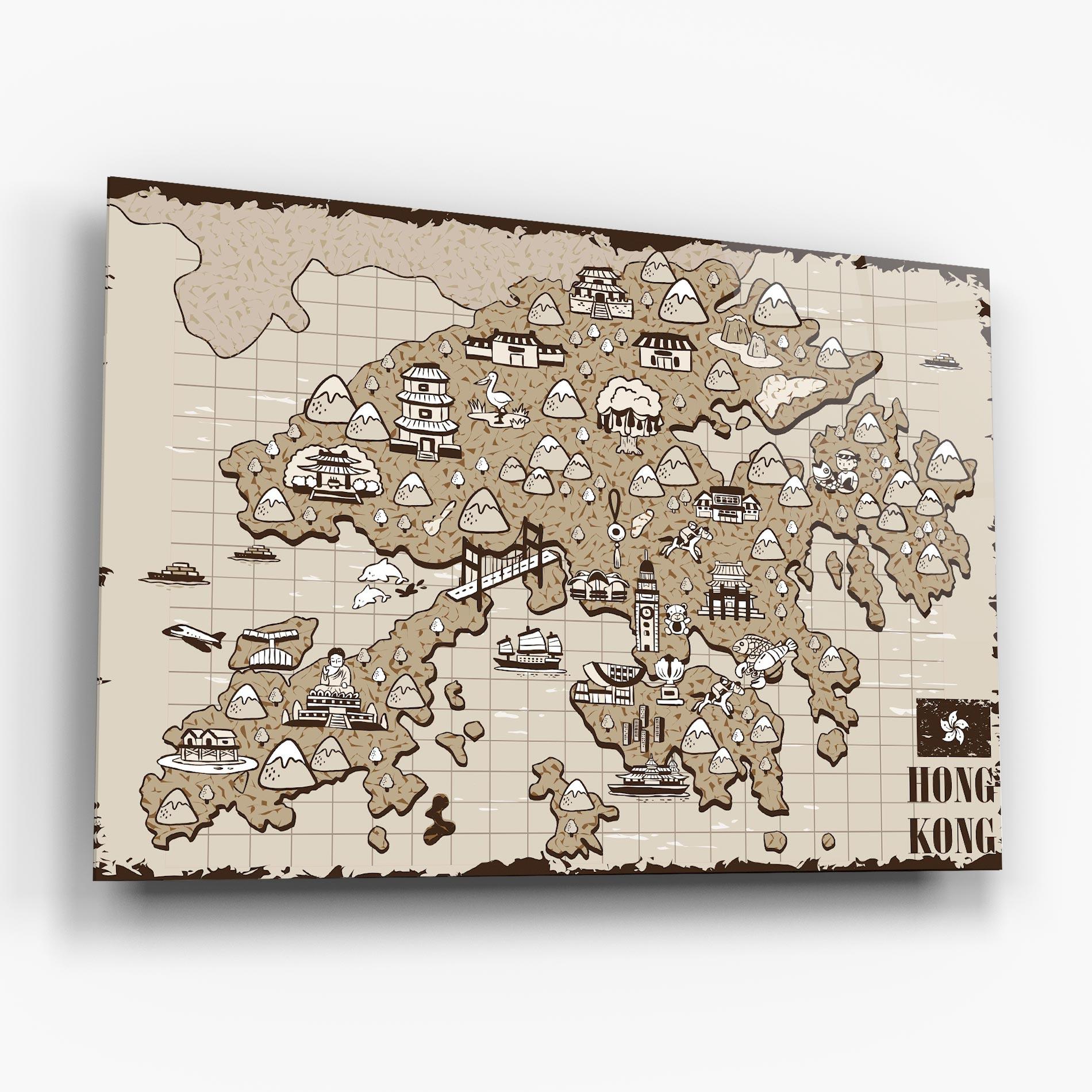 Glasbild Hong Kong mockup 6