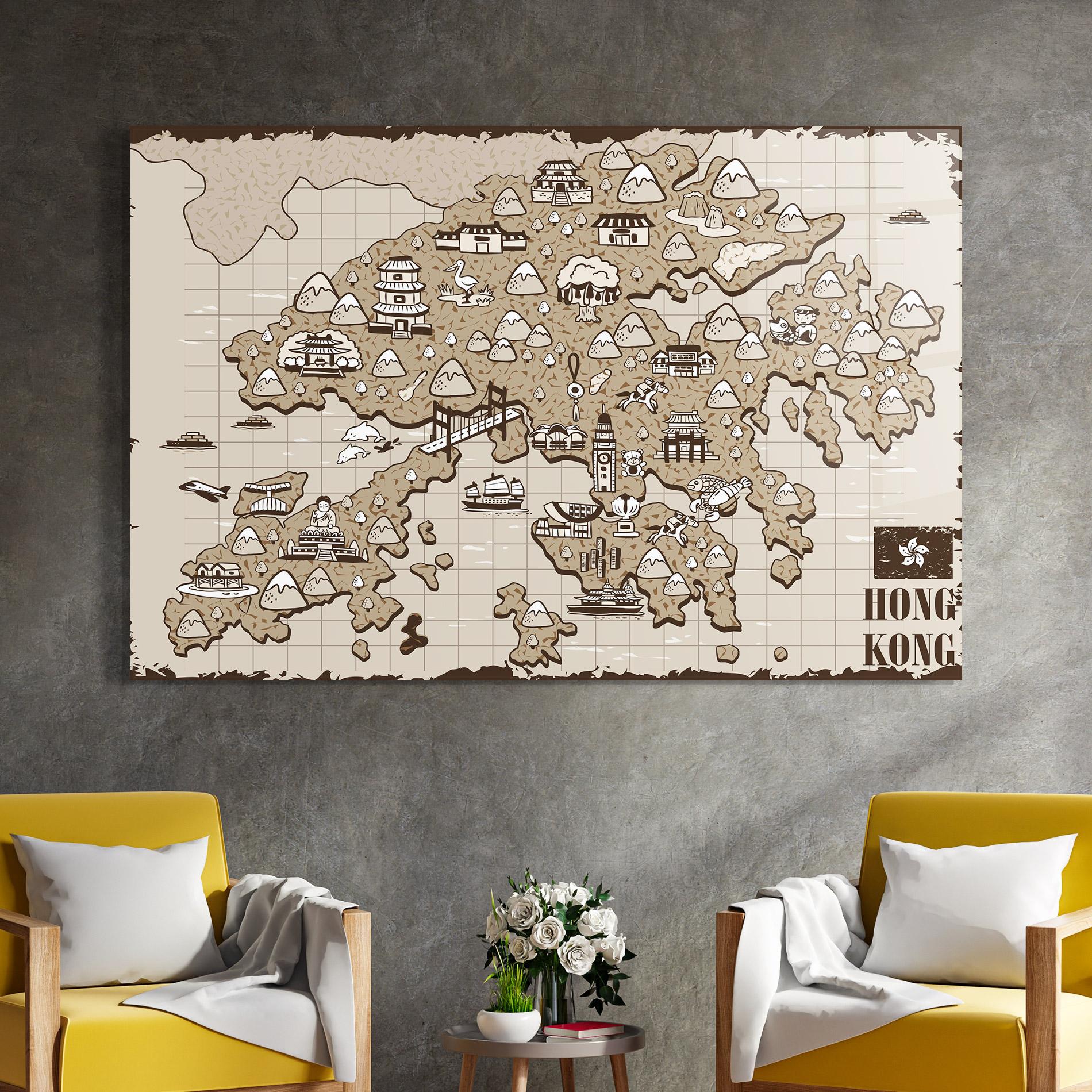 Glasbild Hong Kong mockup 4