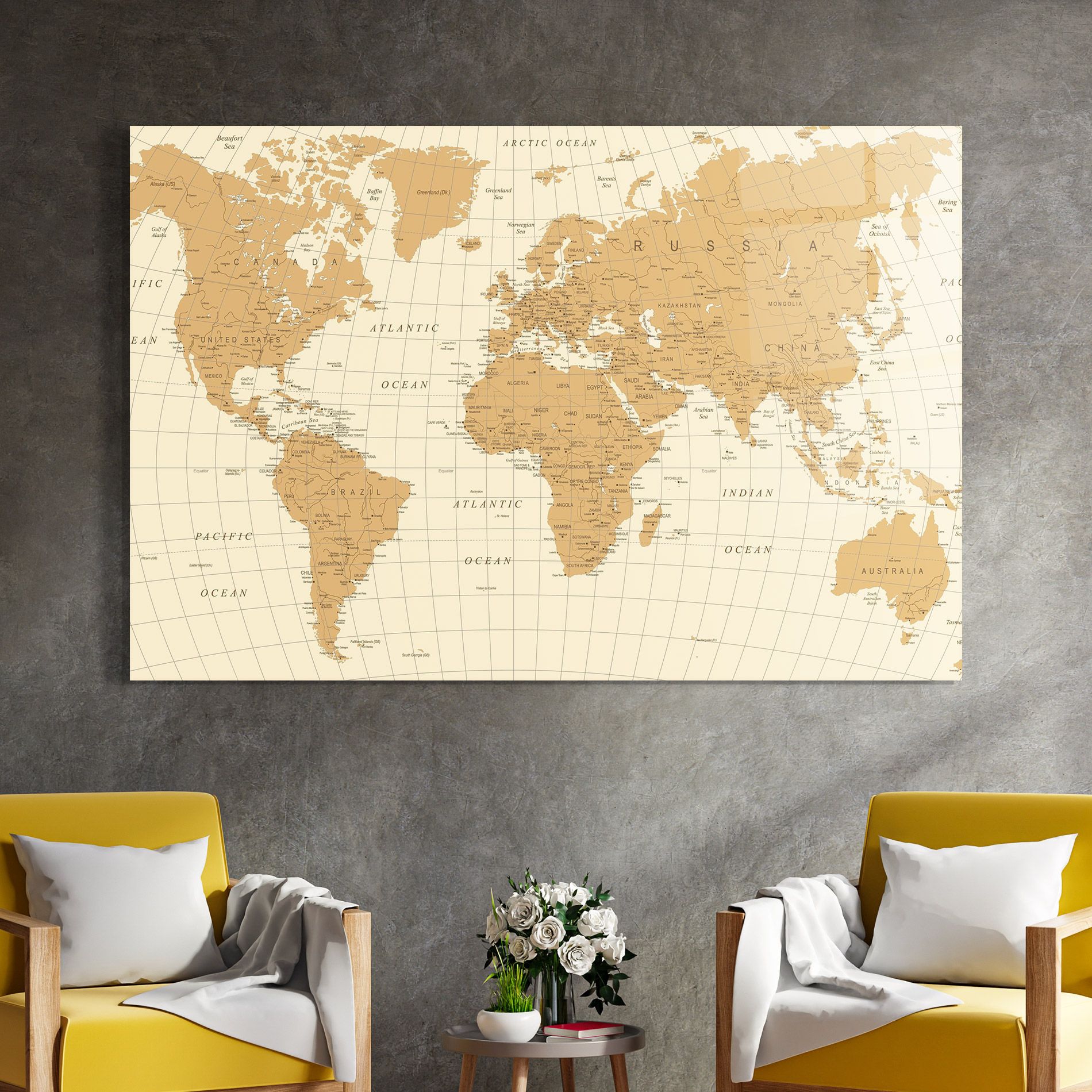 Old Map Cream mockup 4