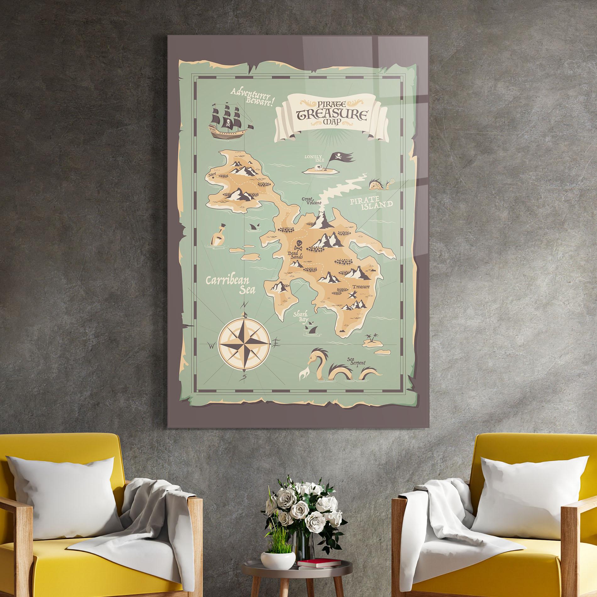 Glasbild Adventurer Beware mockup 4