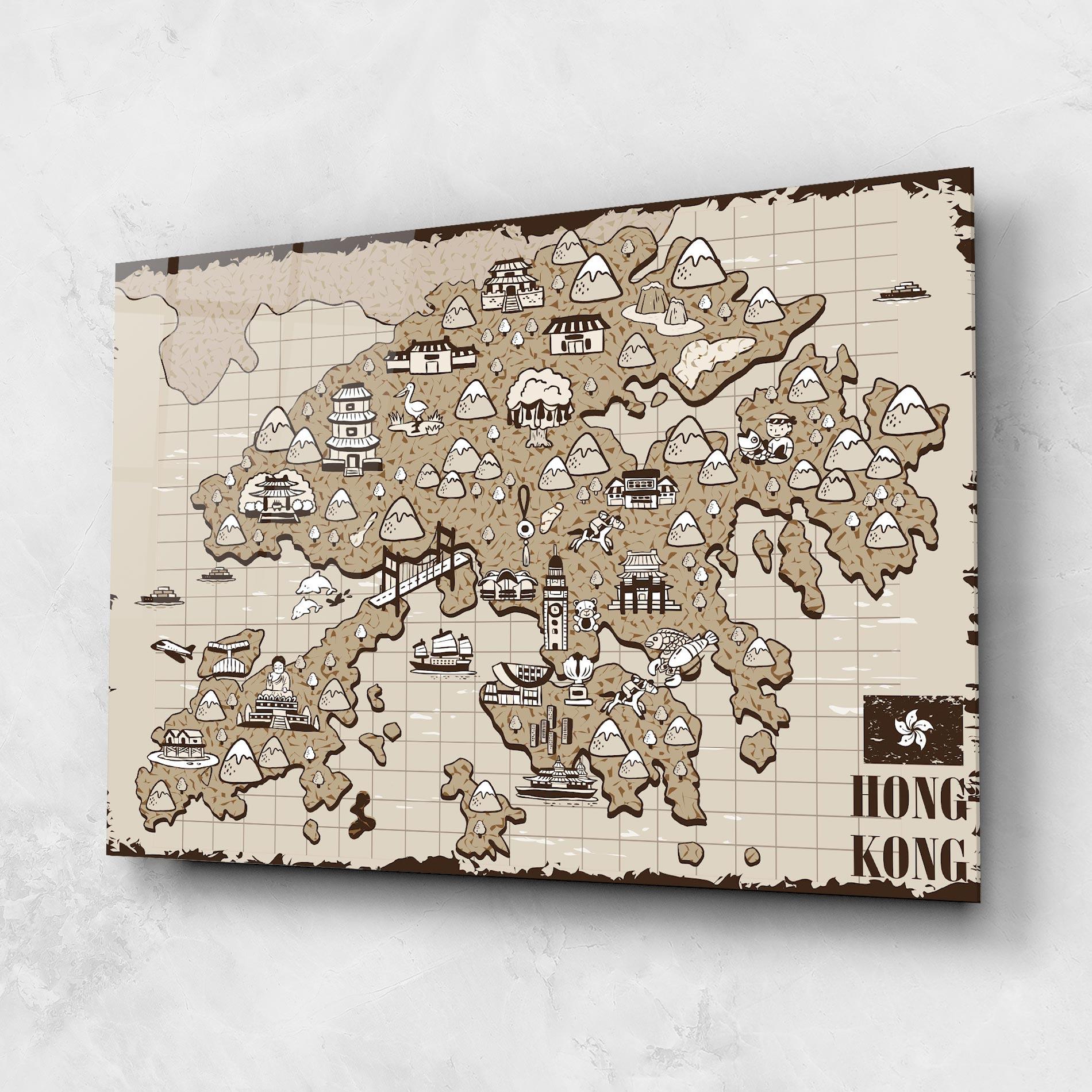 Glasbild Hong Kong mockup 1