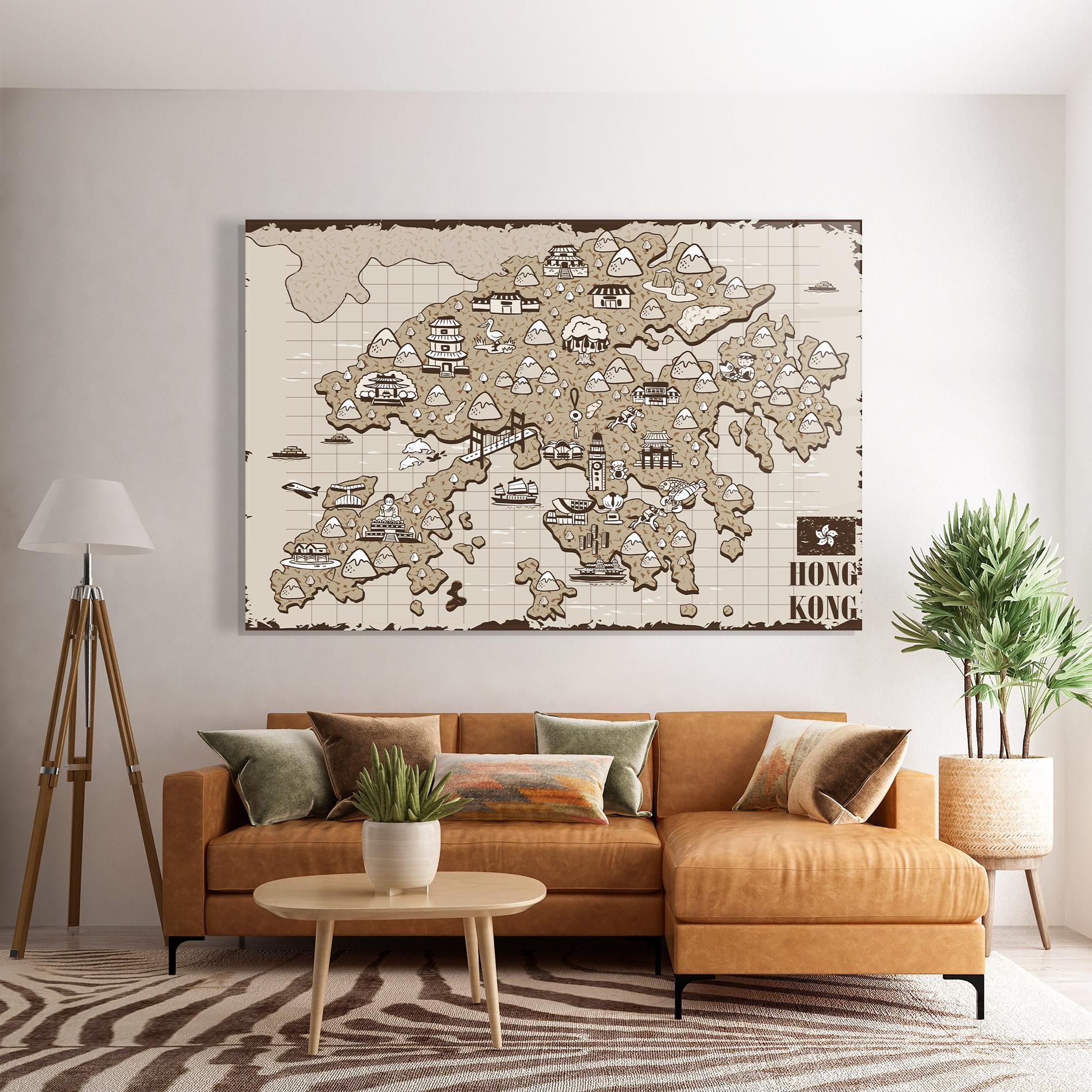 Glasbild Hong Kong mockup 7