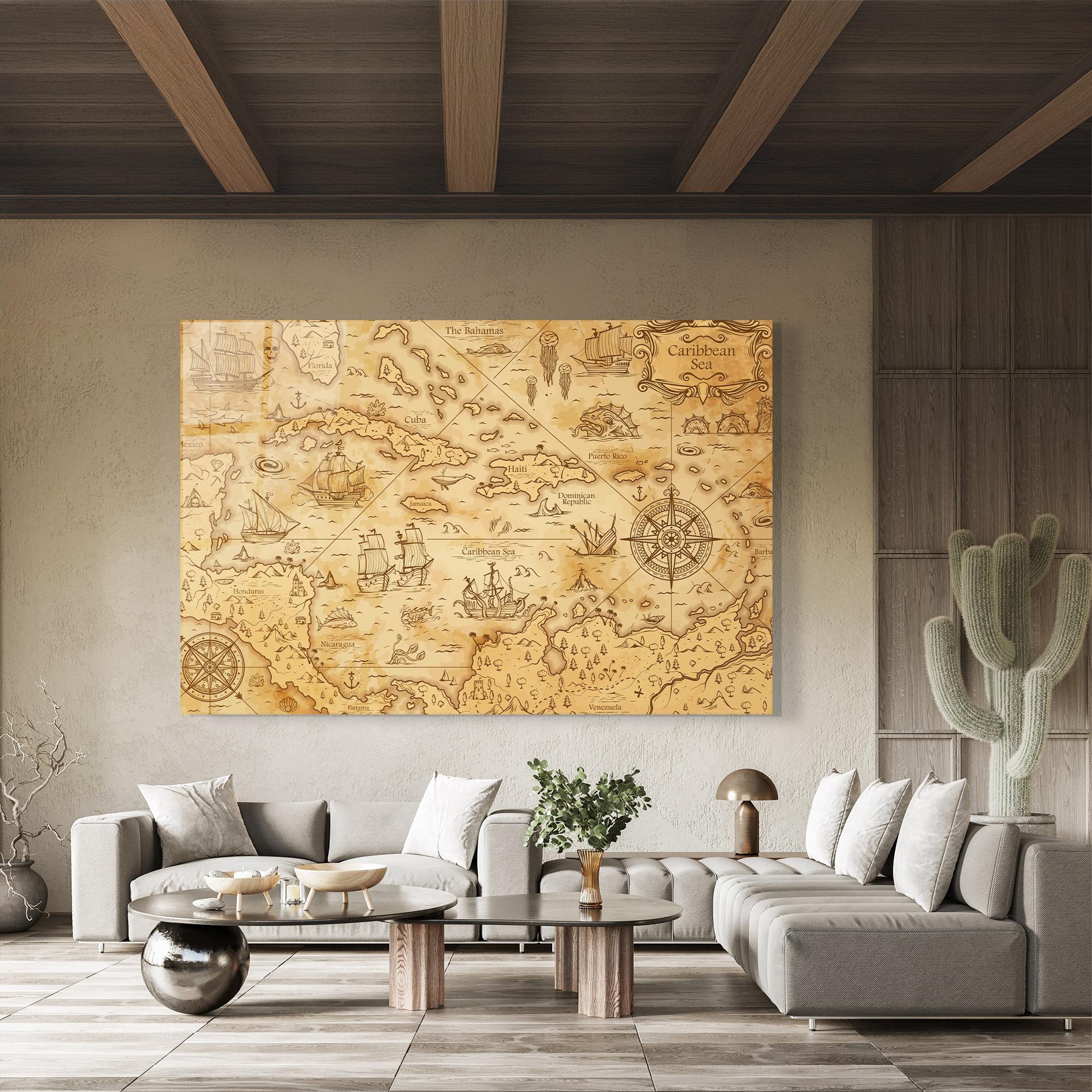 Glasbild Caribbean Sea mockup 8