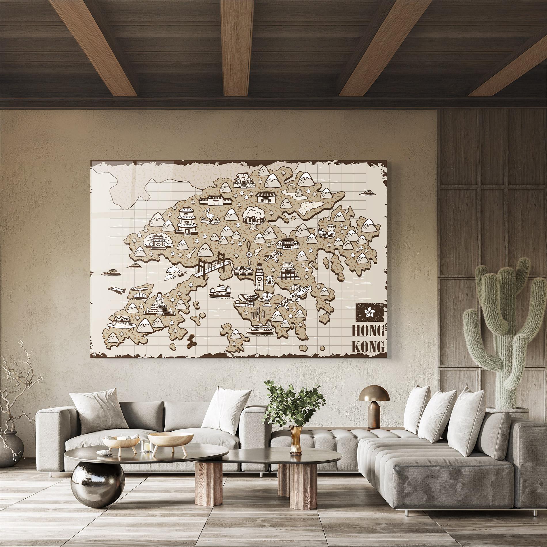 Glasbild Hong Kong mockup 8