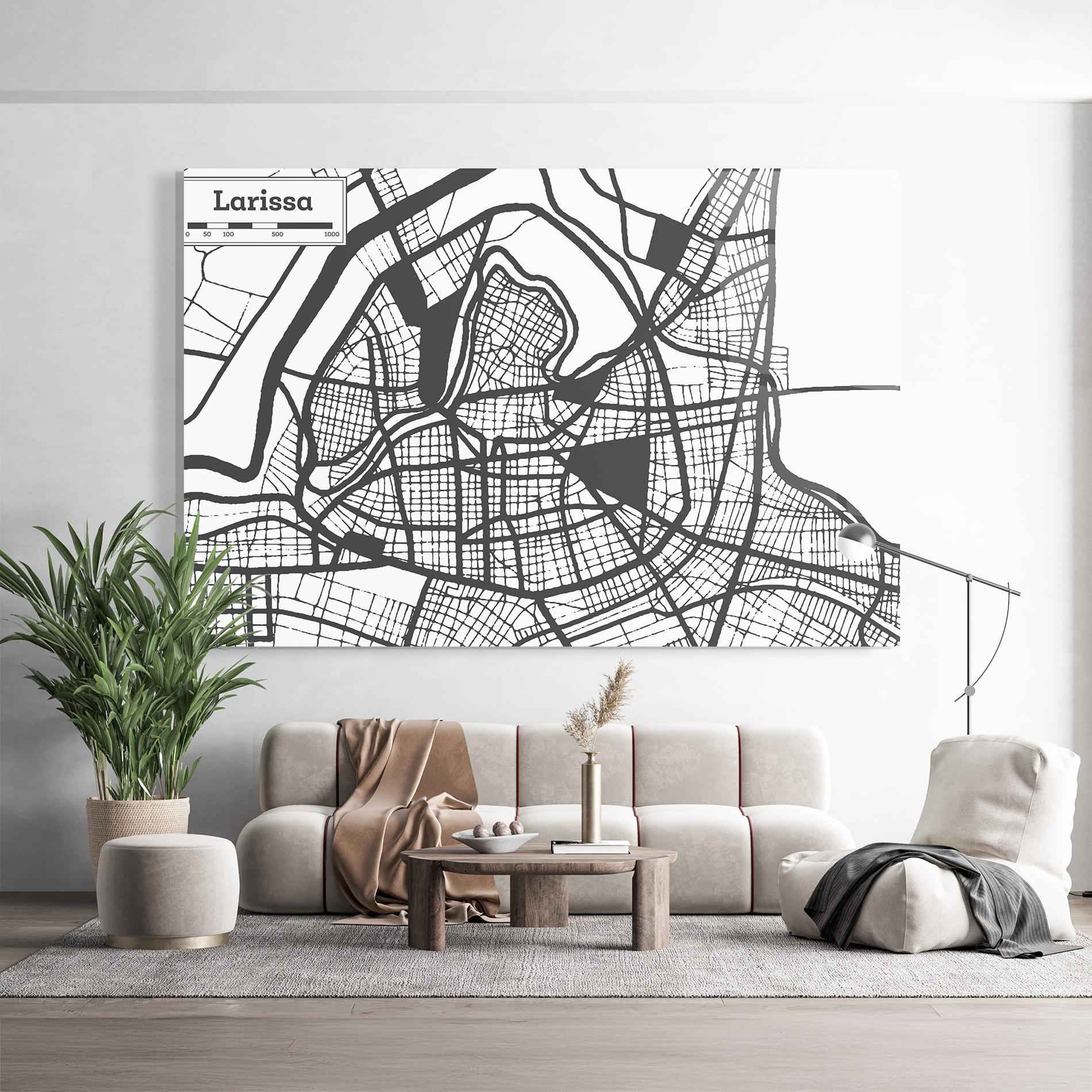 Glasbild Larissa Map mockup 9