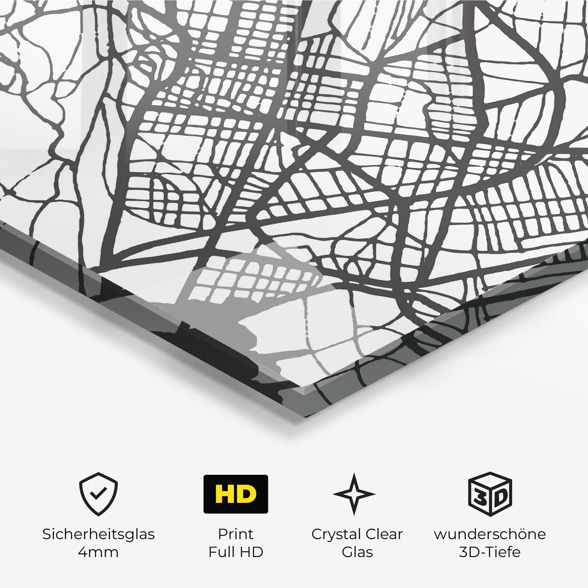 Glasbild Biel Map mockup 3