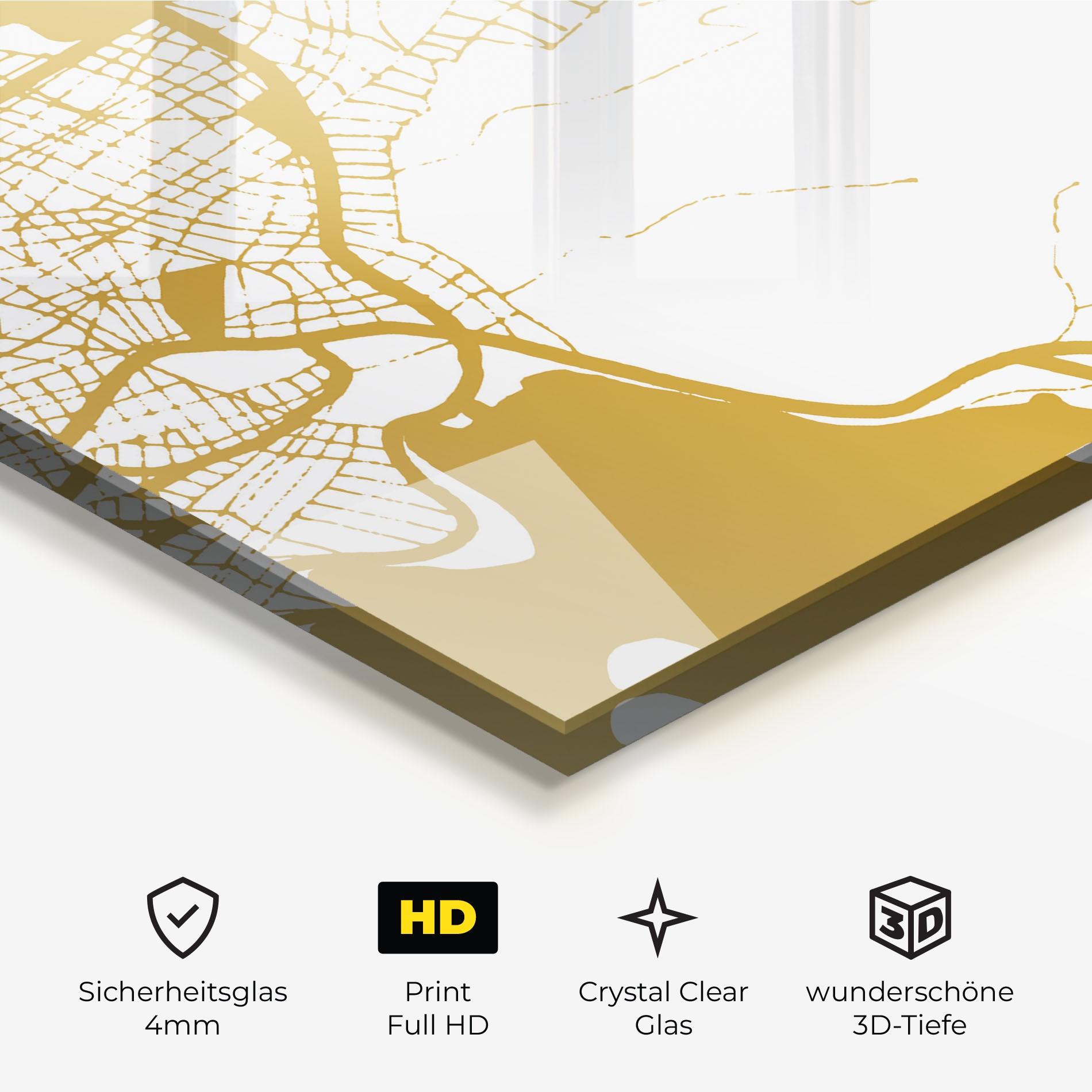 Glasbild Chalcis Gold Map mockup 3