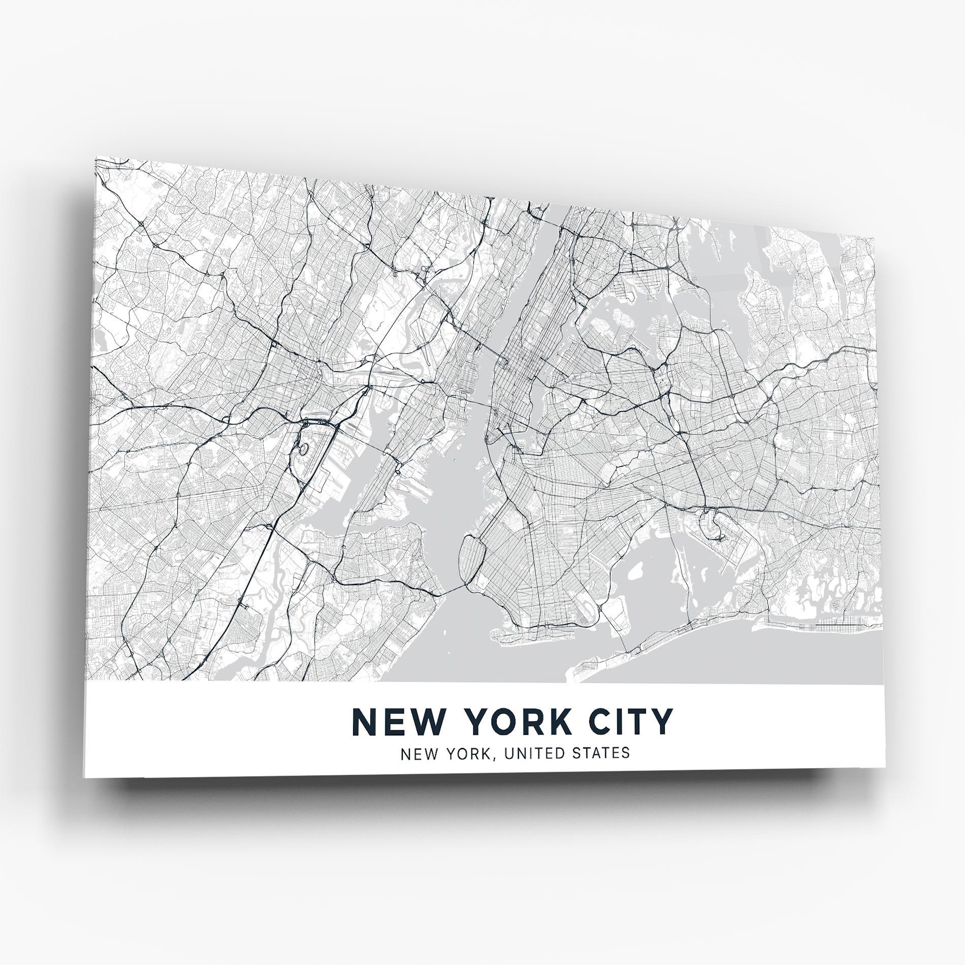 Glasbild New York Map mockup 6