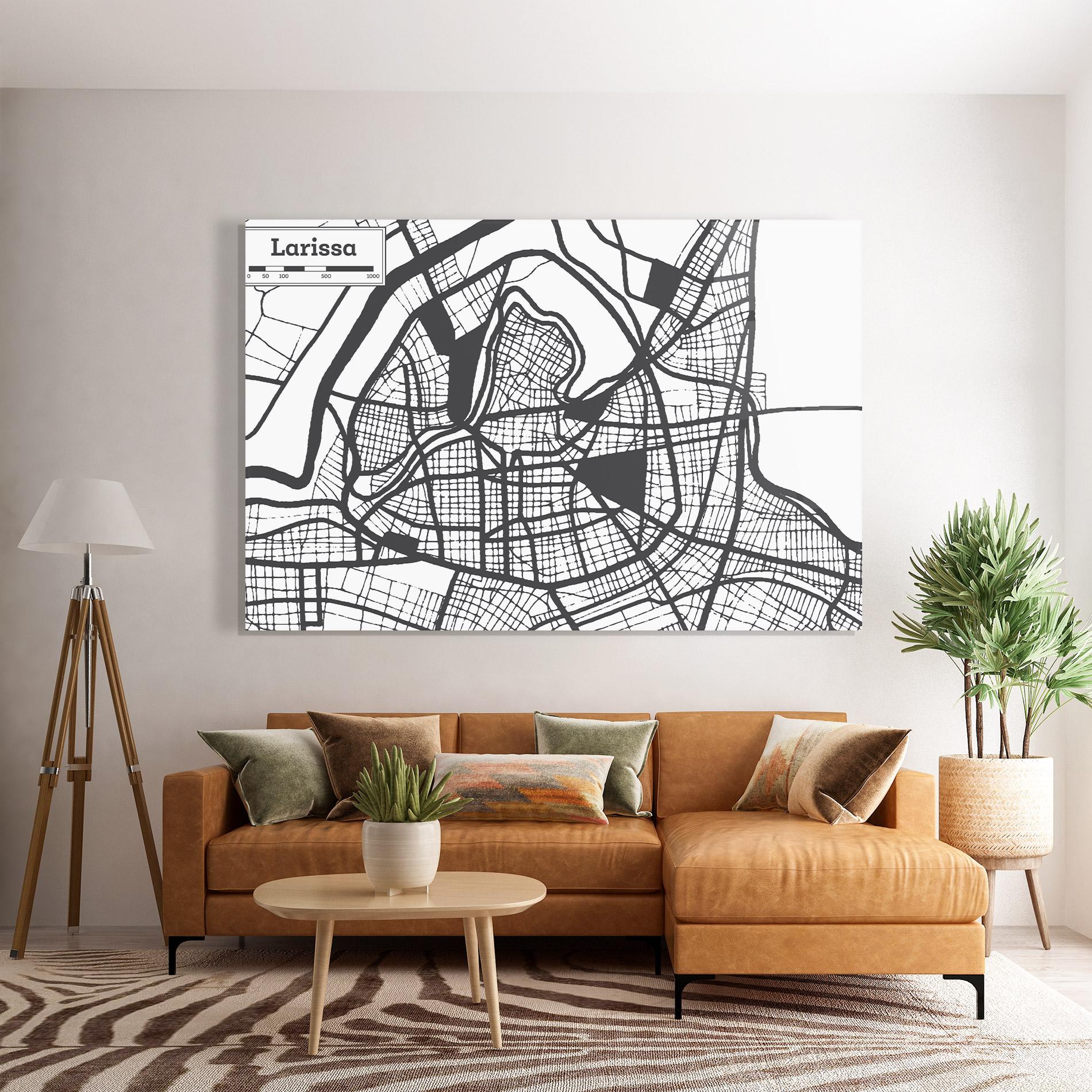 Glasbild Larissa Map mockup 7