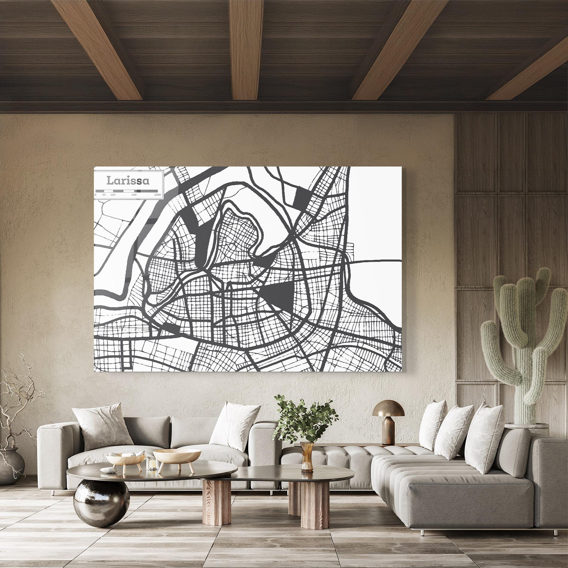 Glasbild Larissa Map mockup 8
