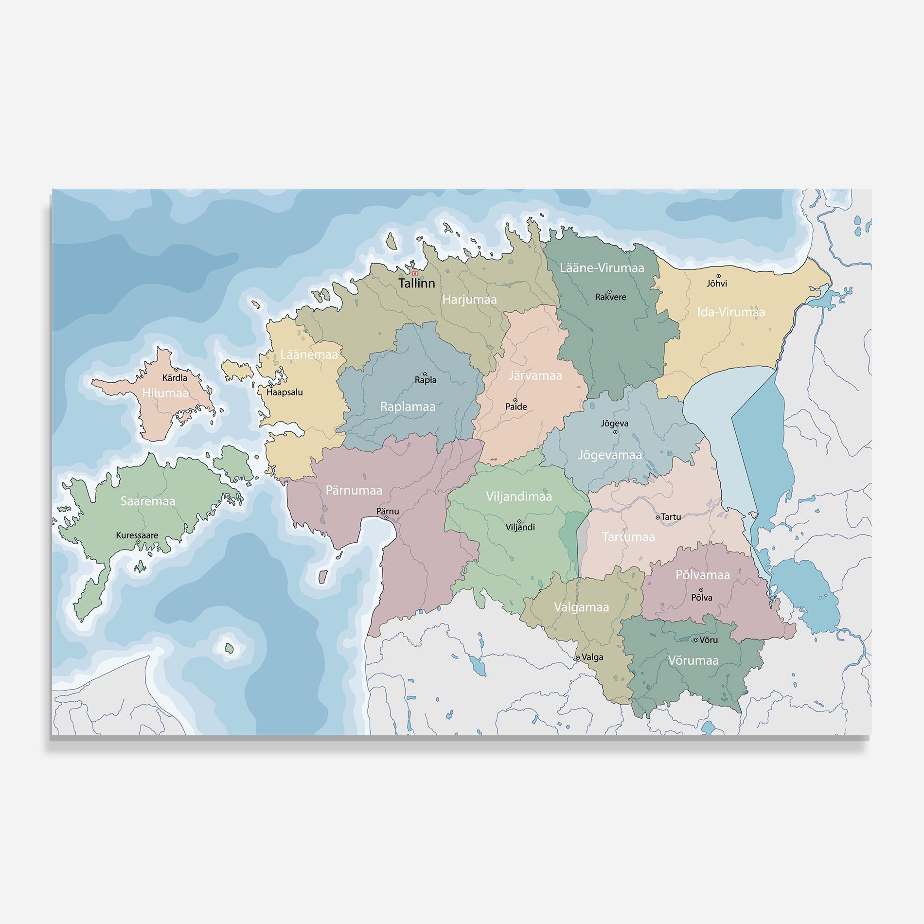 Estonia Map mockup 0