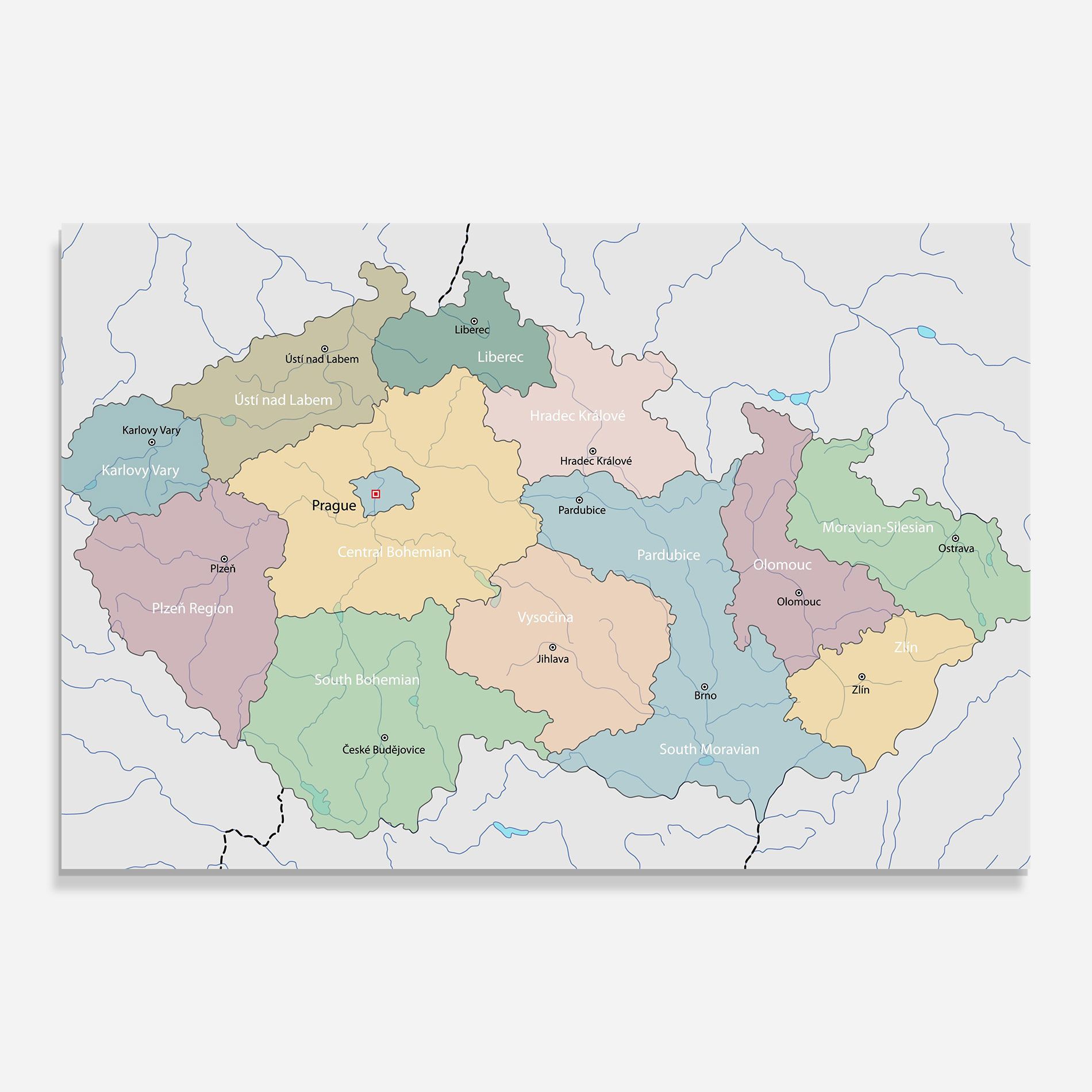 Map Czech Republic mockup 0