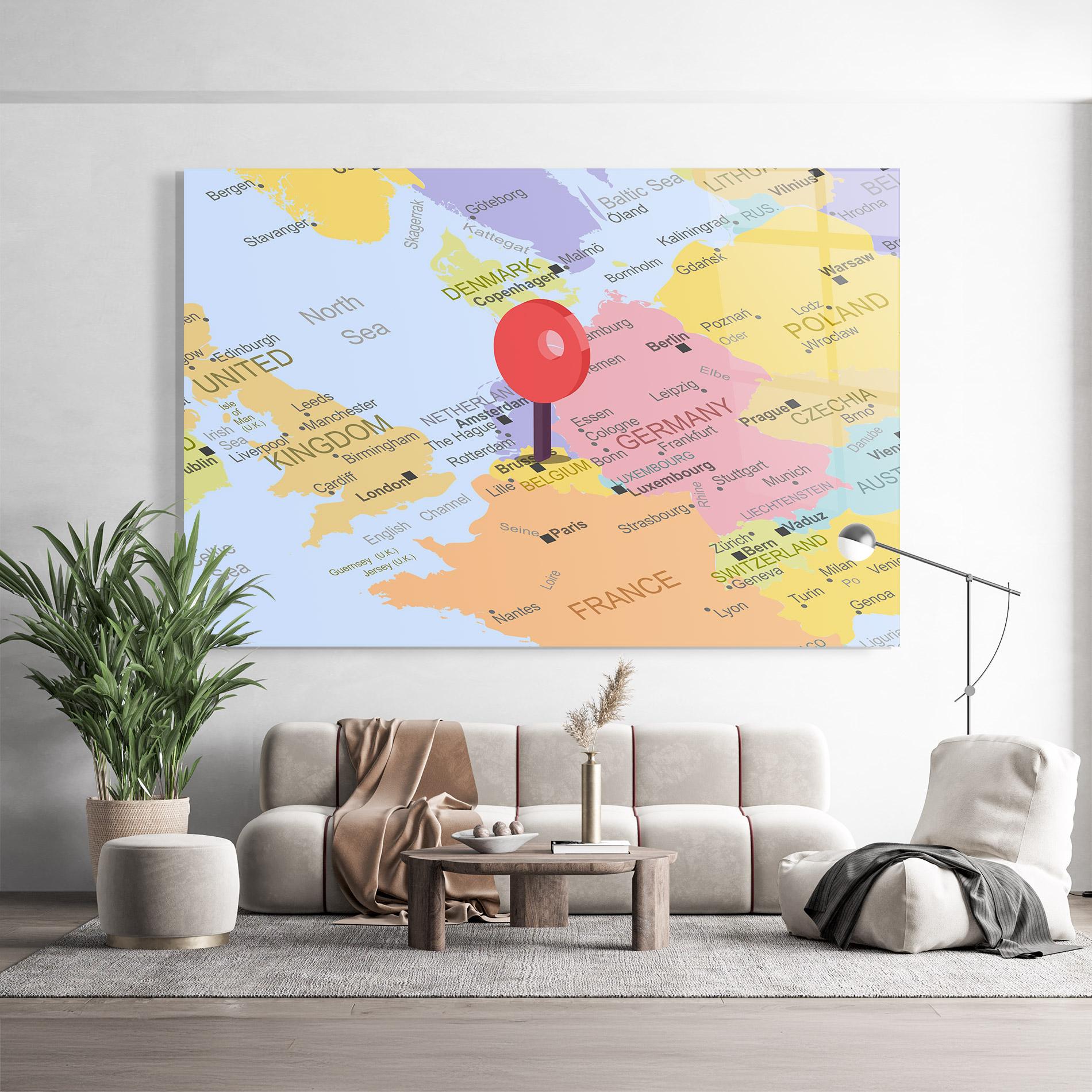 Glasbild Belgium Close Up mockup 9