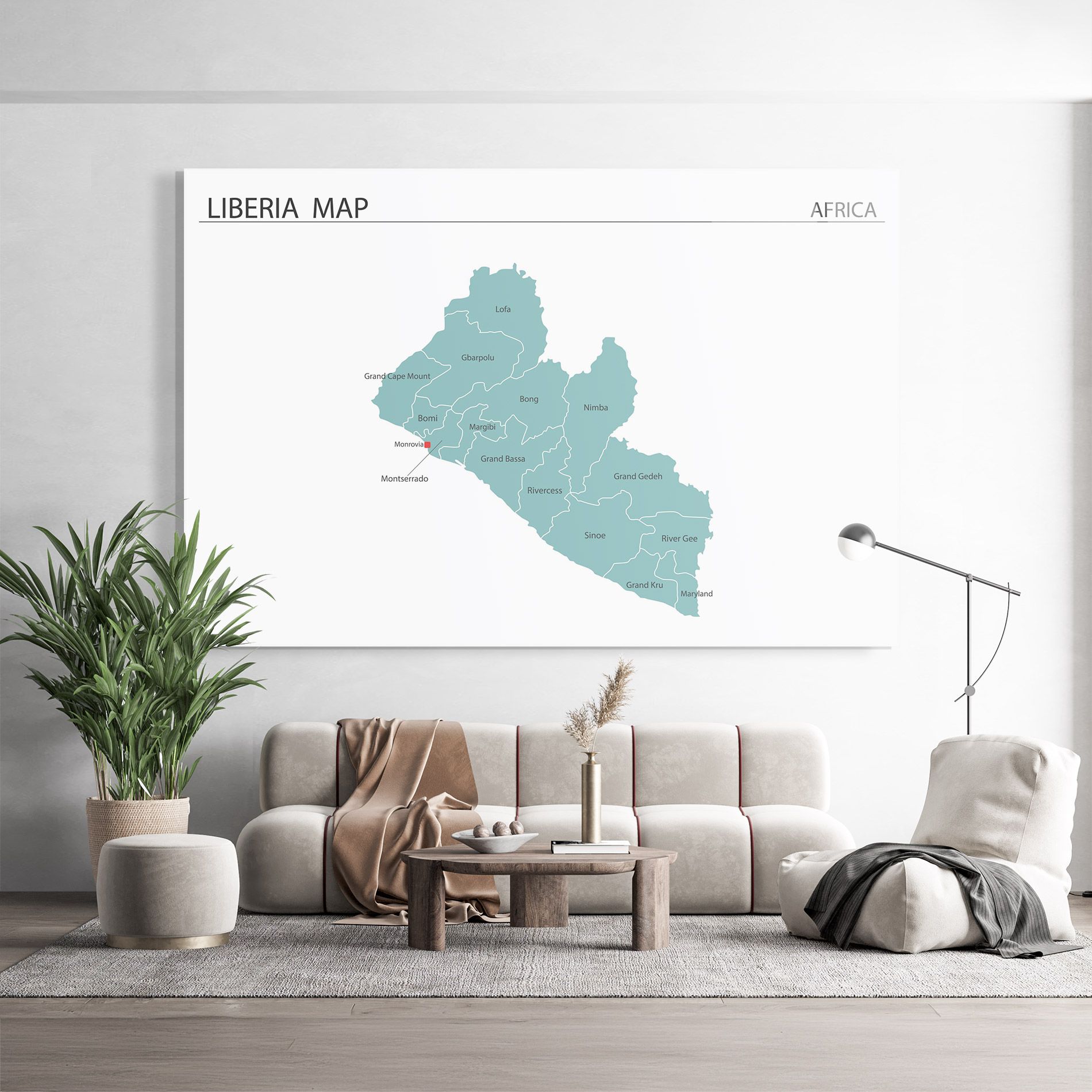 Liberia Map mockup 9