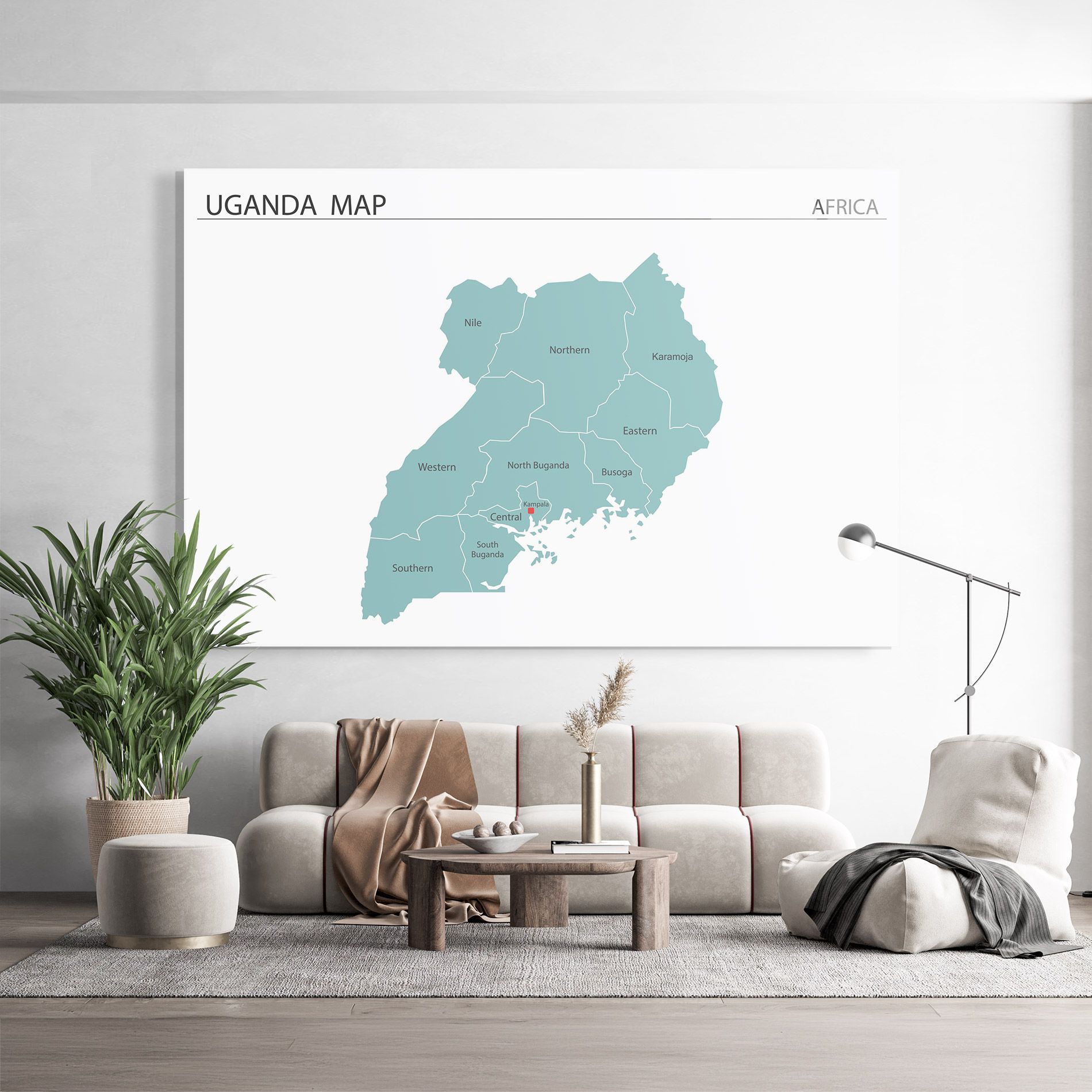 Uganda Map mockup 9