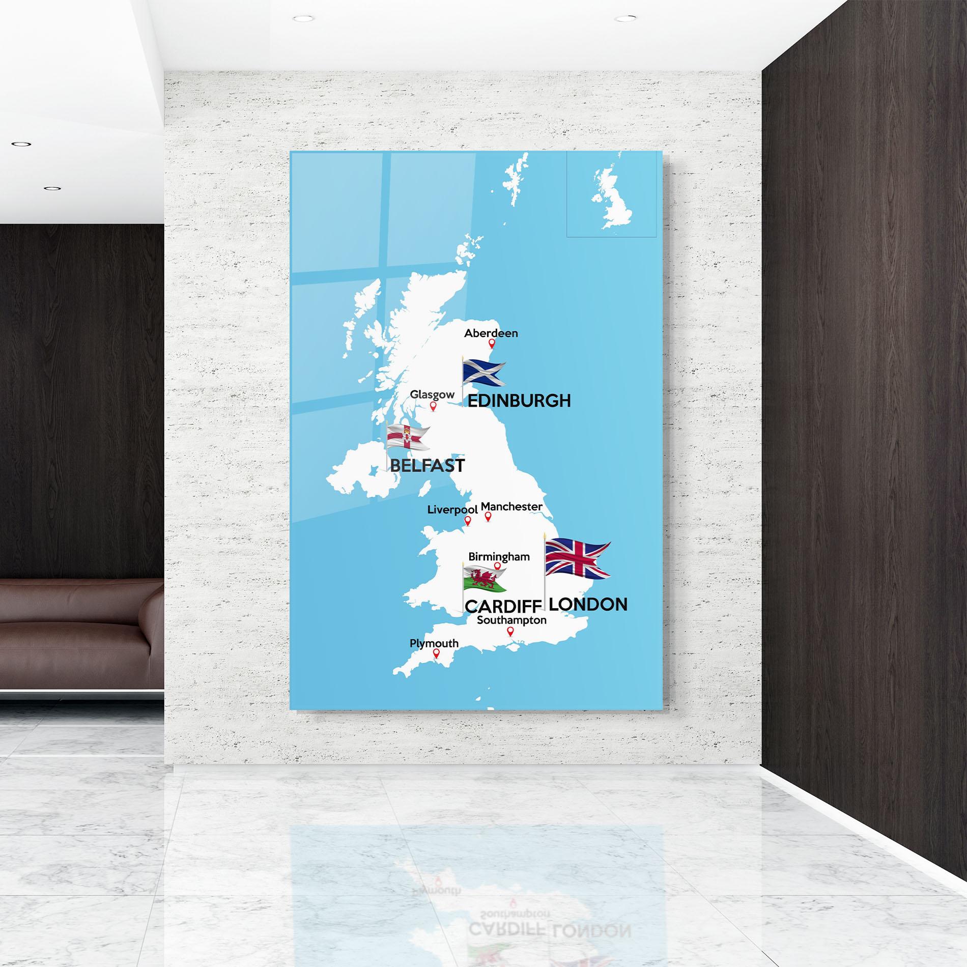 Glasbild England Map mockup 9
