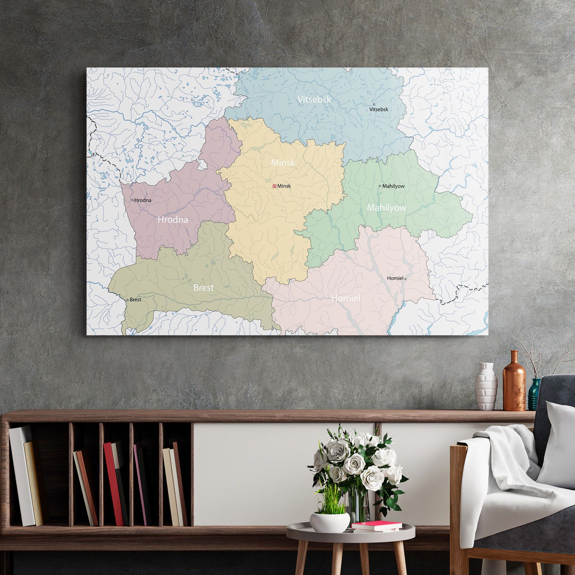 Belarus Map mockup 2