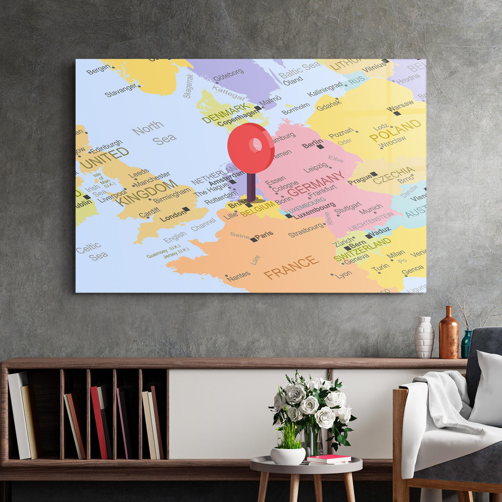 Glasbild Belgium Close Up mockup 2