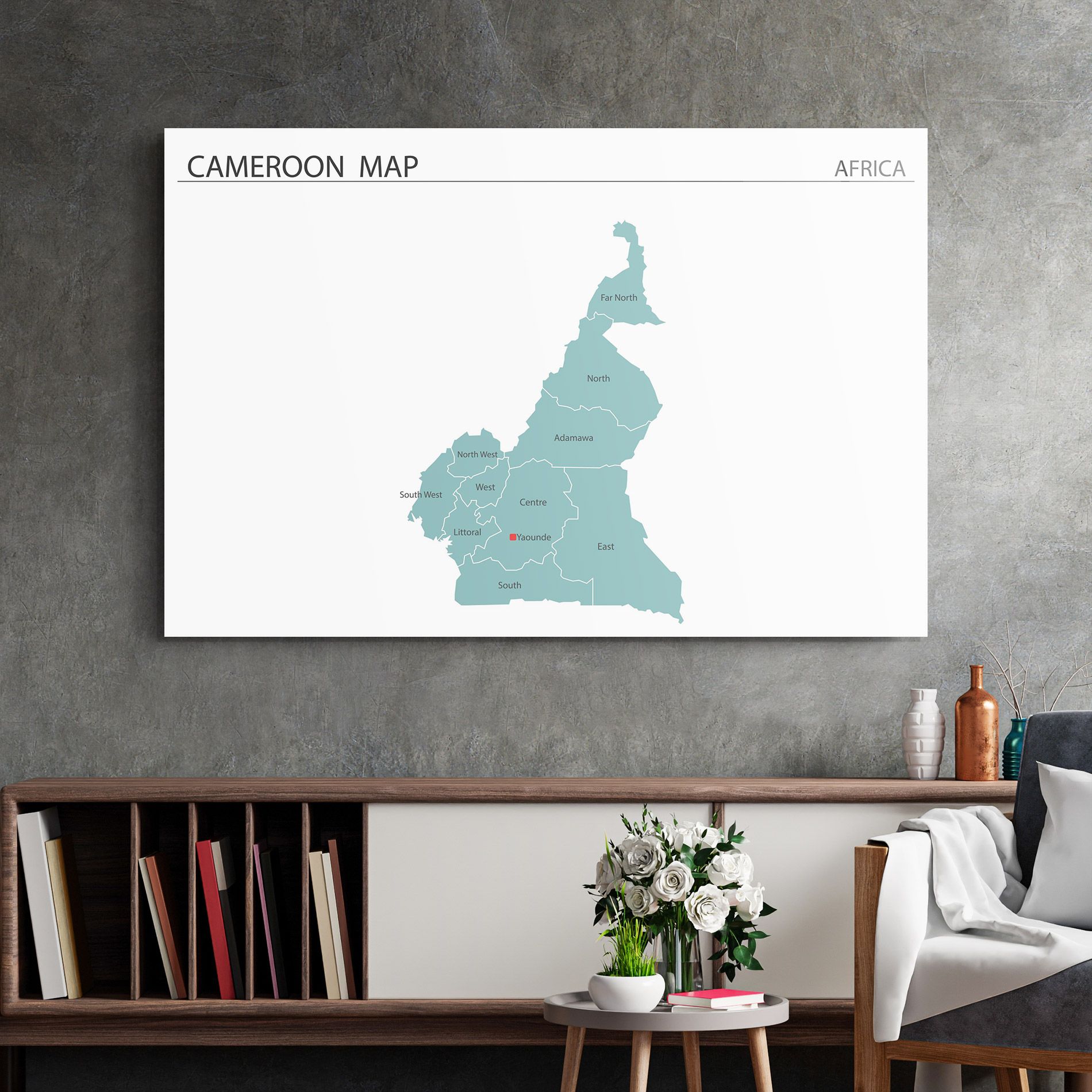 Cameroon Map mockup 2