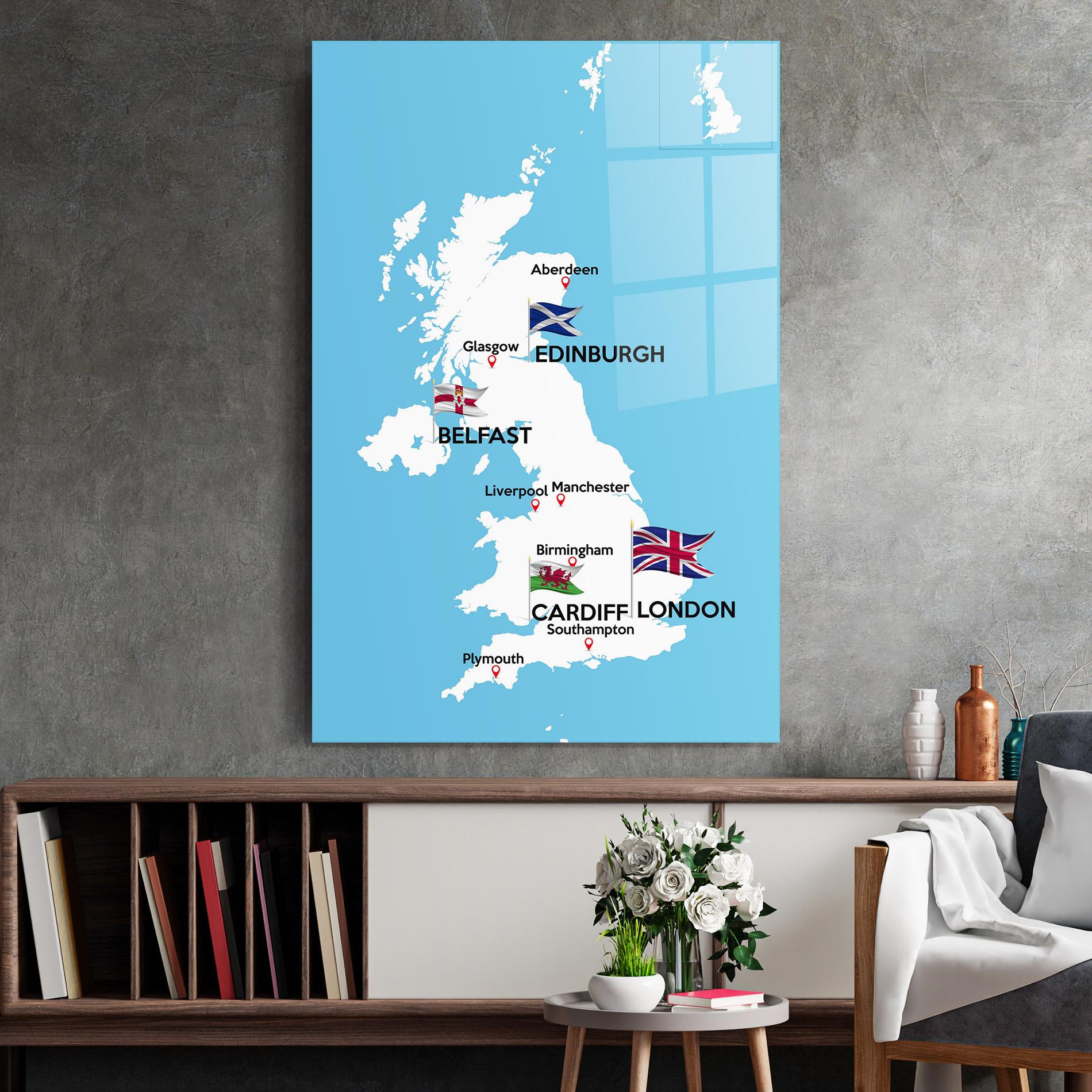 Glasbild England Map mockup 2