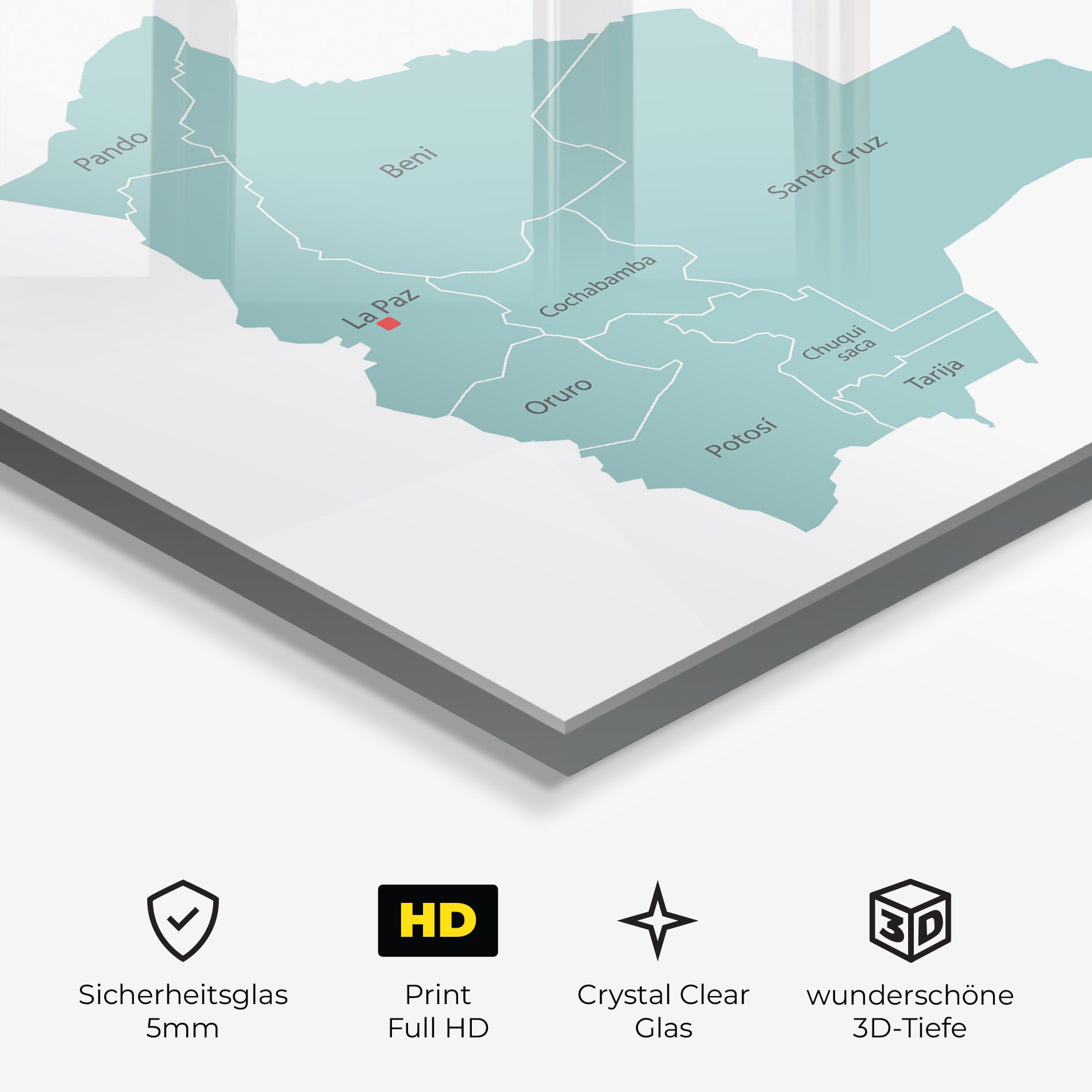 Bolivia Map mockup 3