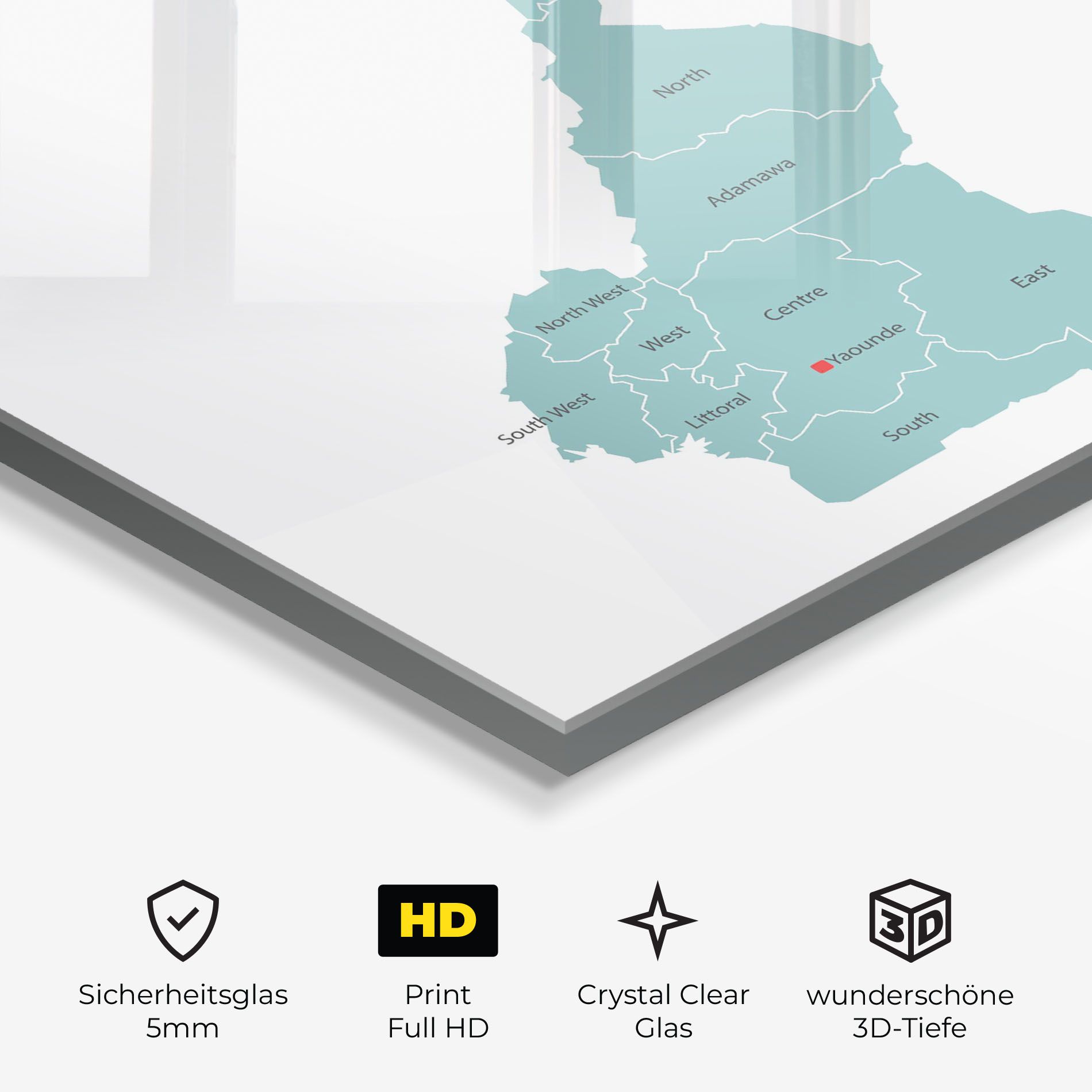 Cameroon Map mockup 3