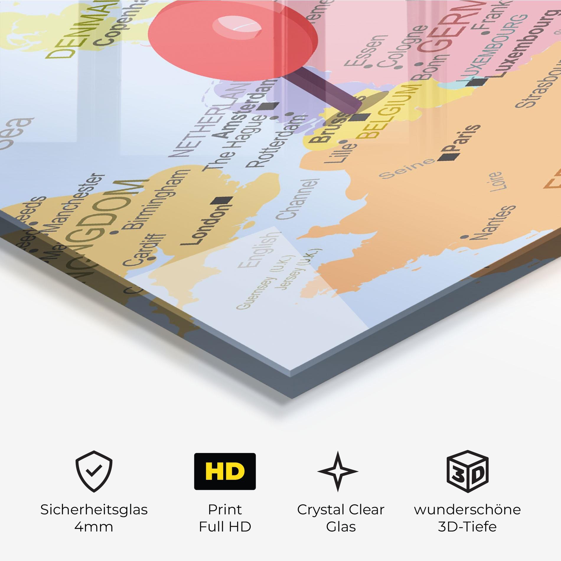 Glasbild Belgium Close Up mockup 3