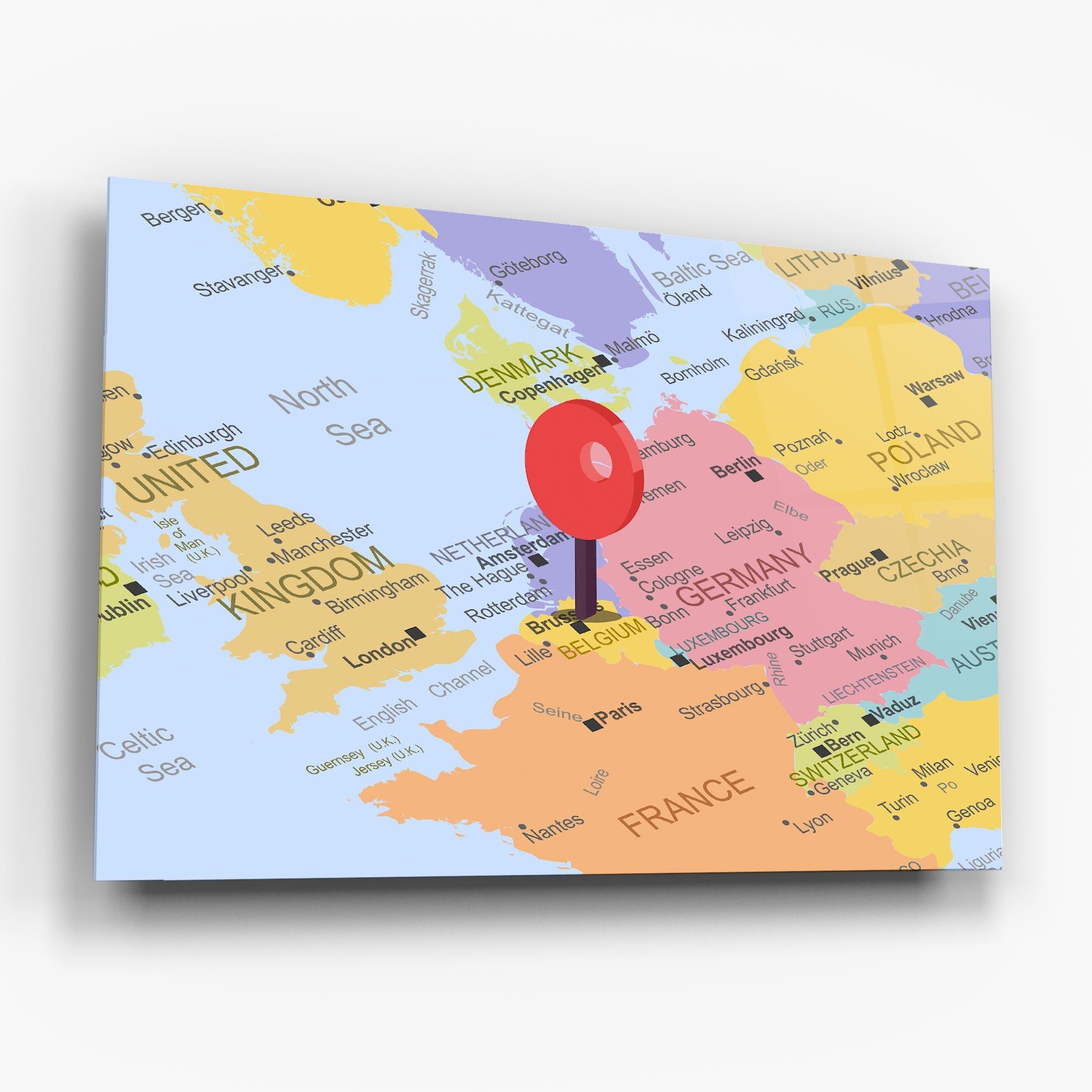 Glasbild Belgium Close Up mockup 6