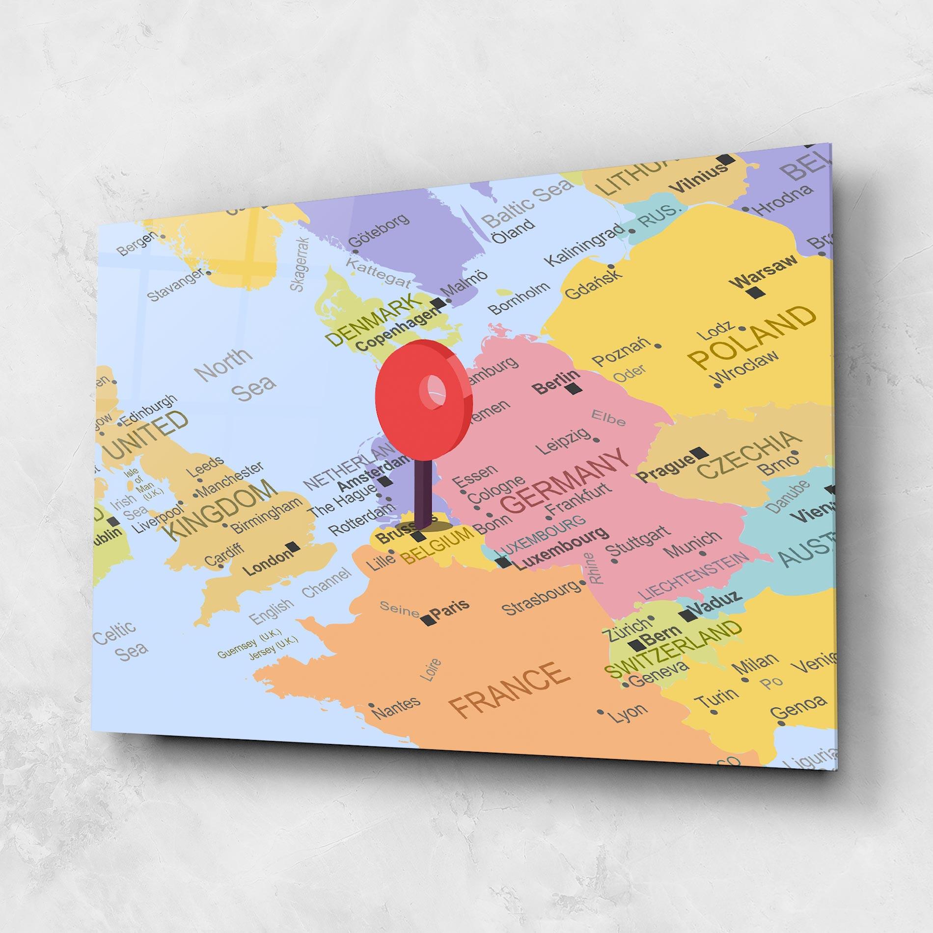 Glasbild Belgium Close Up mockup 1