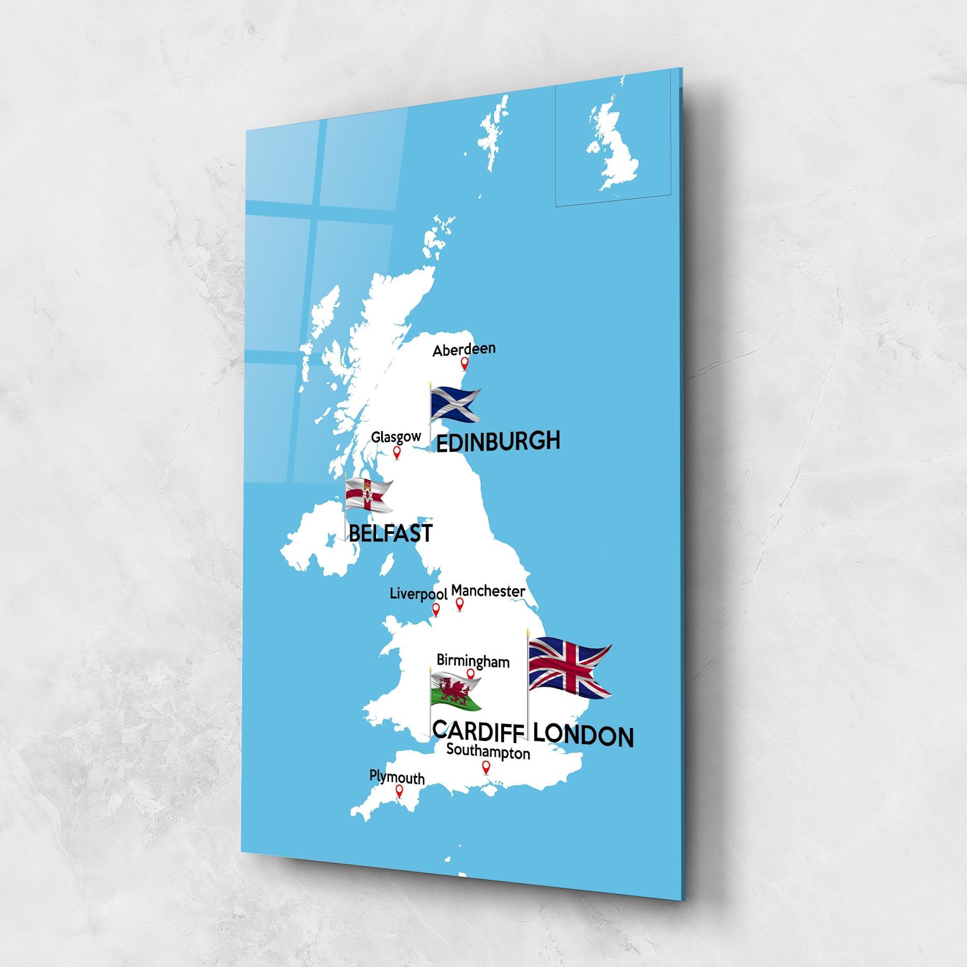 Glasbild England Map mockup 1