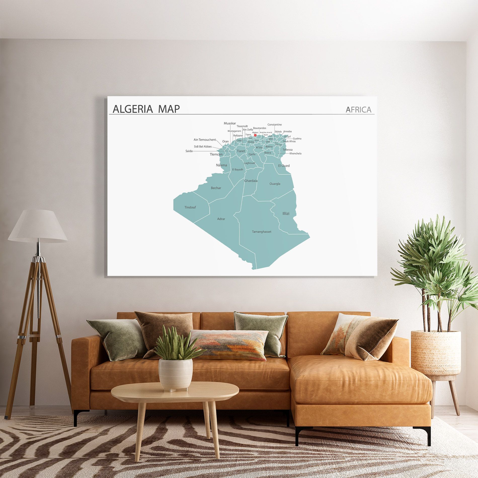 Algeria Map mockup 7