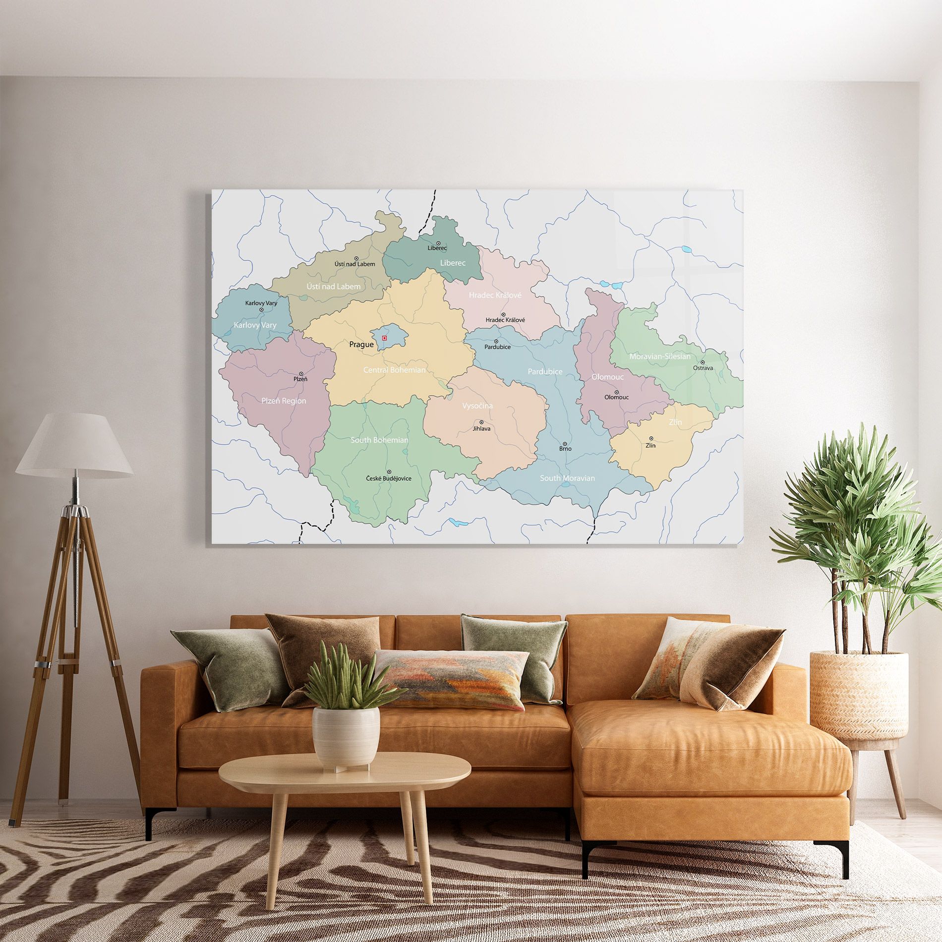 Map Czech Republic mockup 7