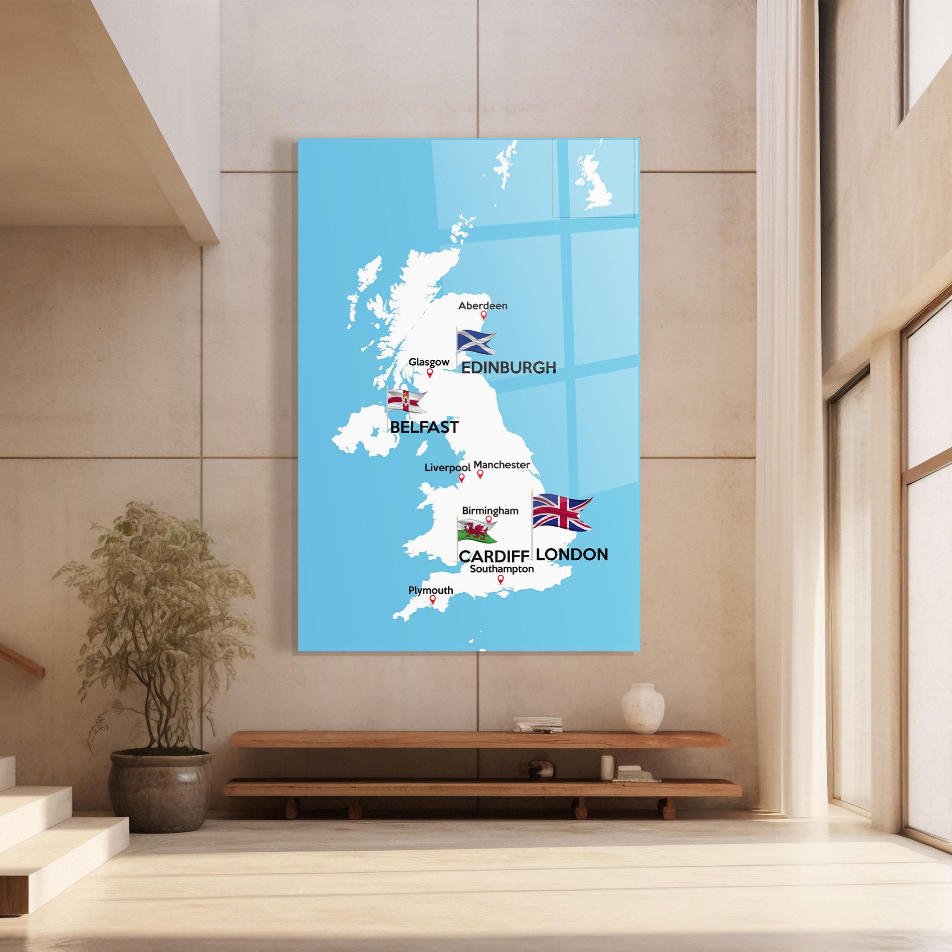 Glasbild England Map mockup 8